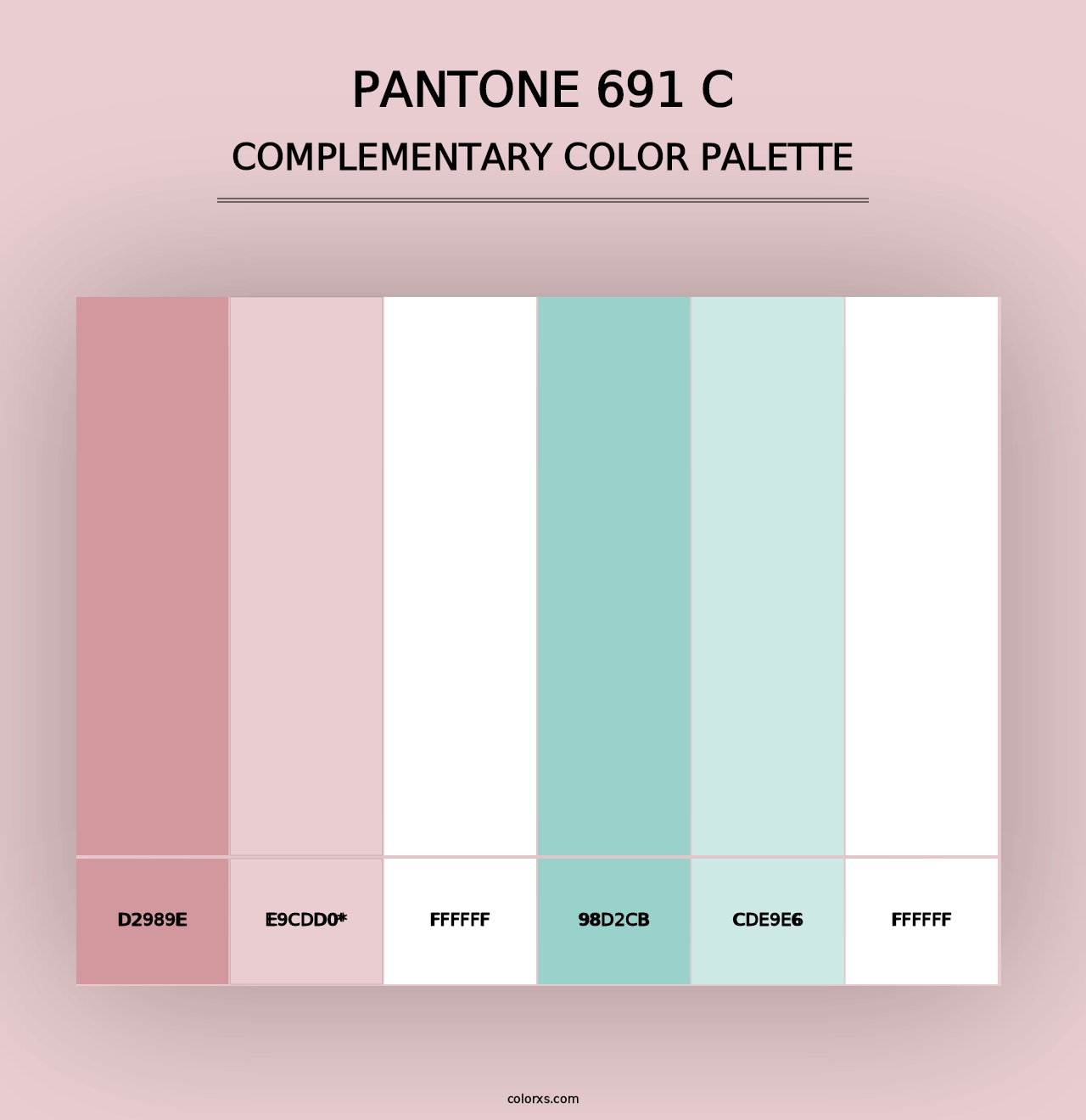 PANTONE 691 C - Complementary Color Palette