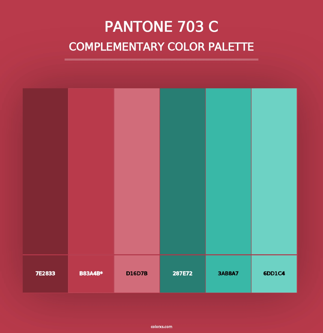 PANTONE 703 C - Complementary Color Palette