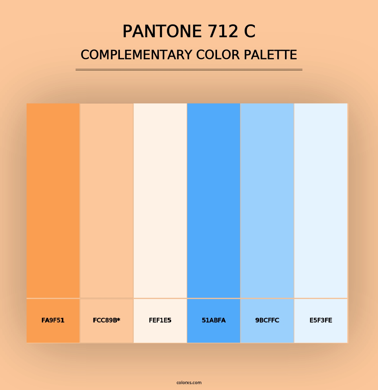 PANTONE 712 C - Complementary Color Palette