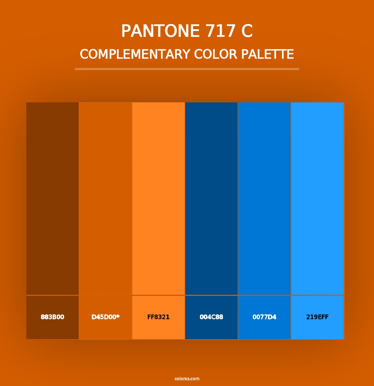 PANTONE 717 C - Complementary Color Palette