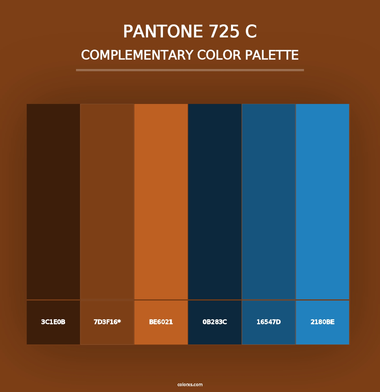 PANTONE 725 C - Complementary Color Palette