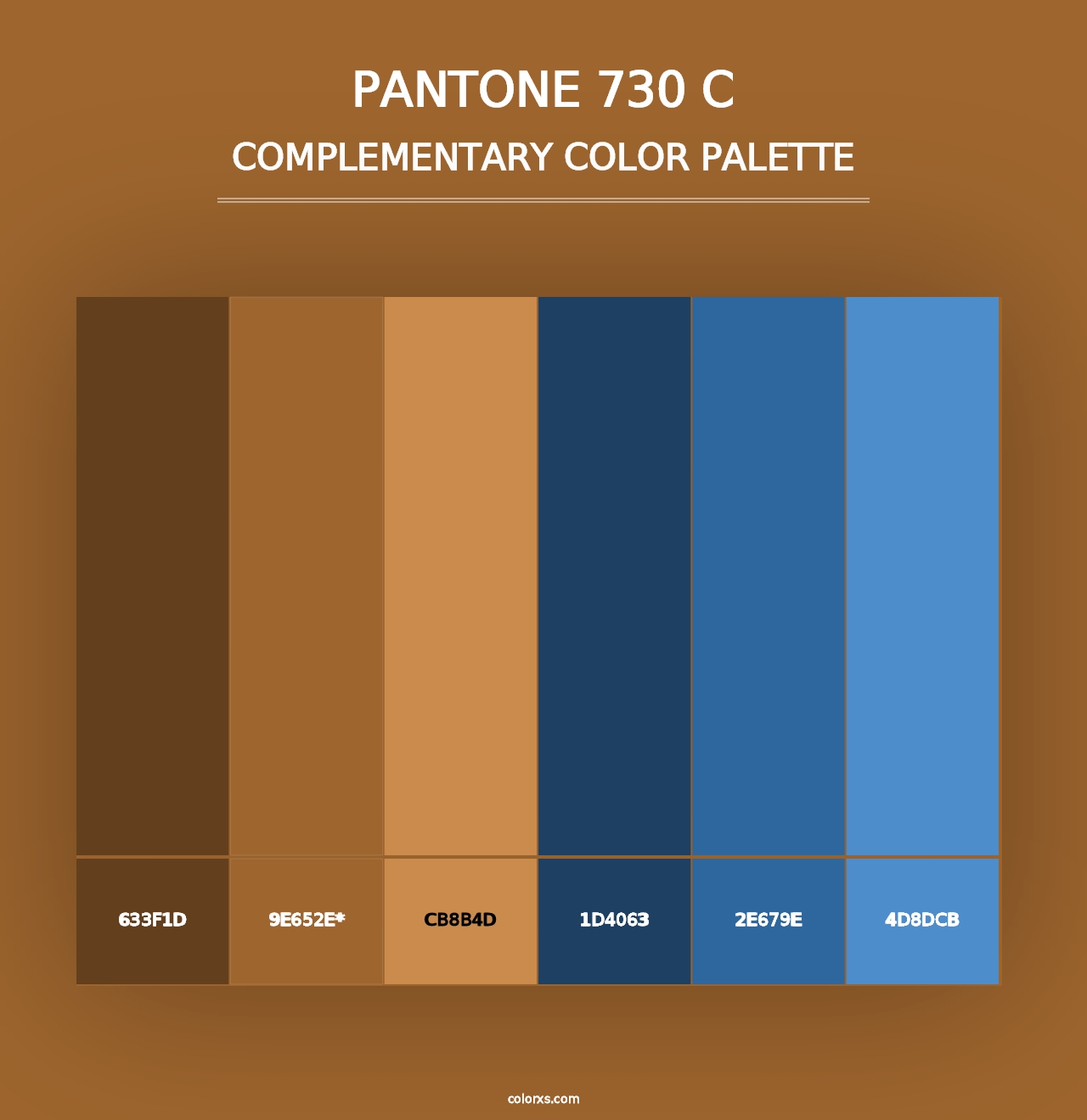 PANTONE 730 C - Complementary Color Palette