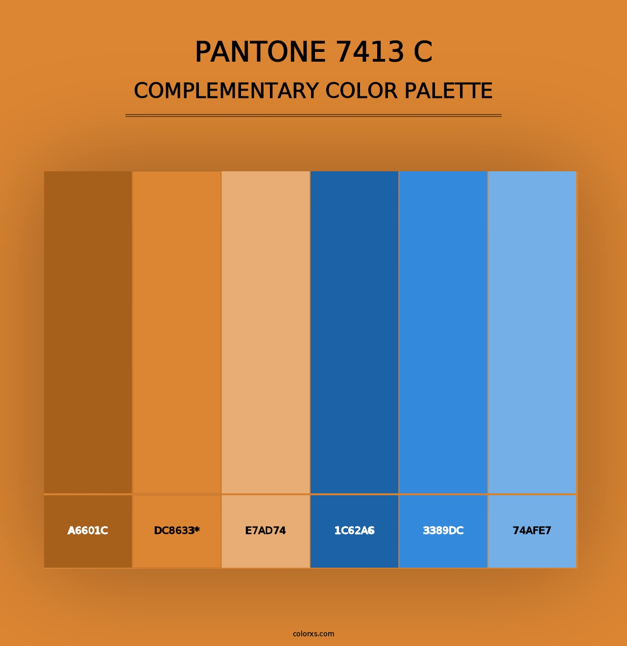 PANTONE 7413 C - Complementary Color Palette