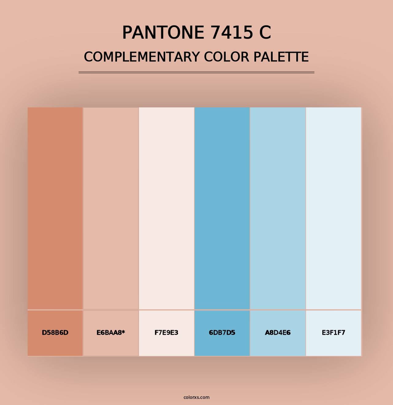 PANTONE 7415 C - Complementary Color Palette