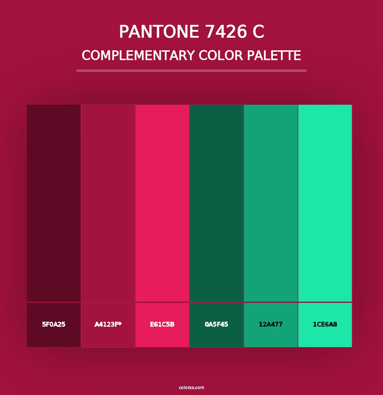 PANTONE 7426 C - Complementary Color Palette