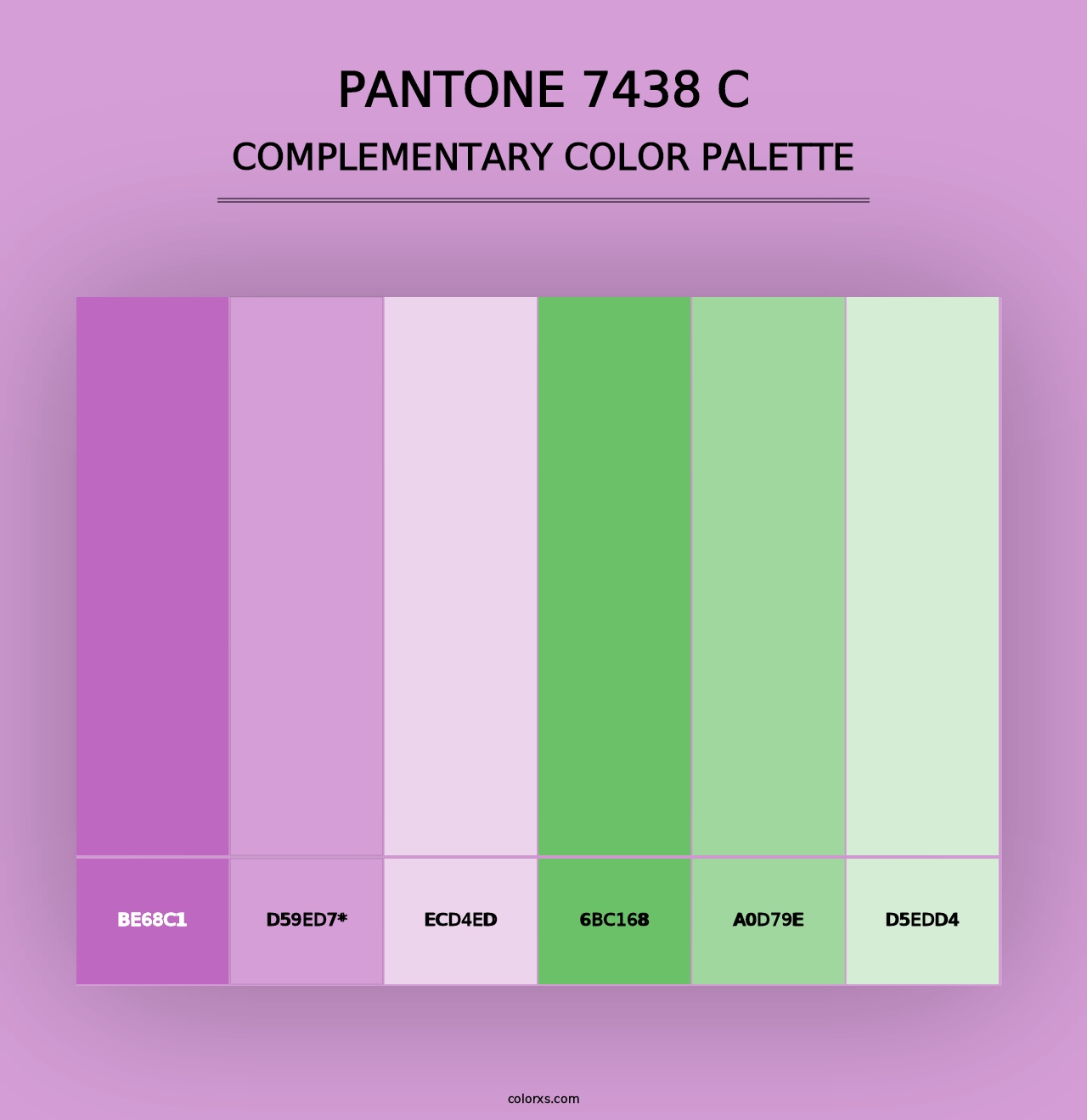 PANTONE 7438 C - Complementary Color Palette