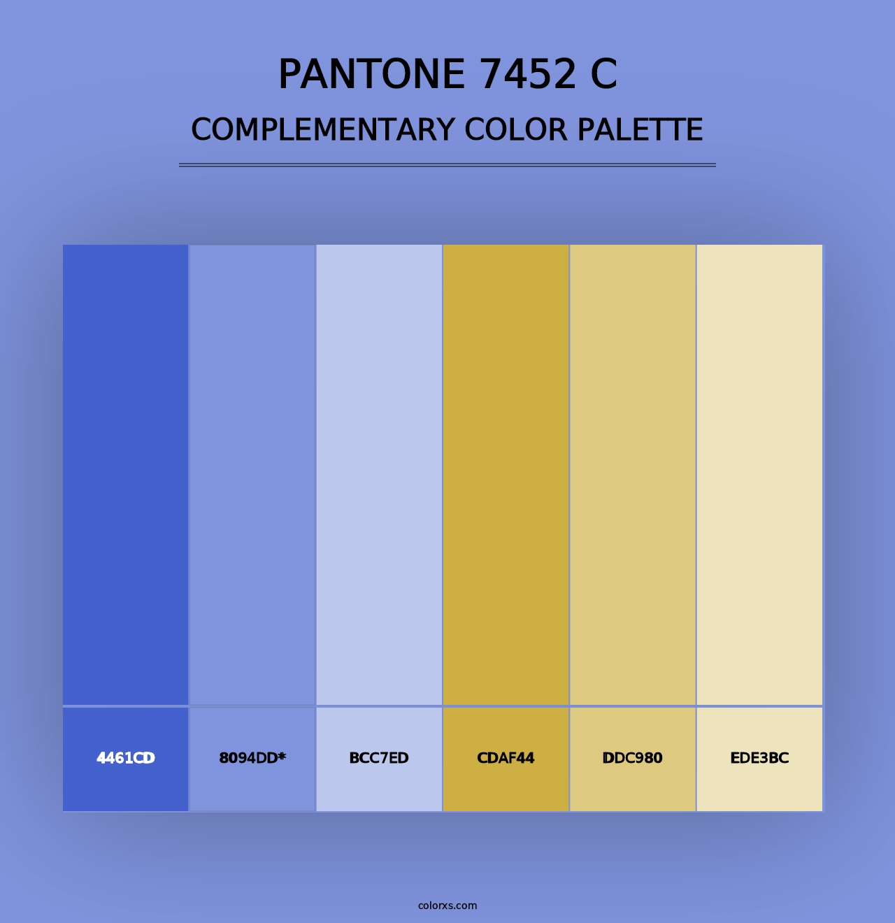 PANTONE 7452 C - Complementary Color Palette