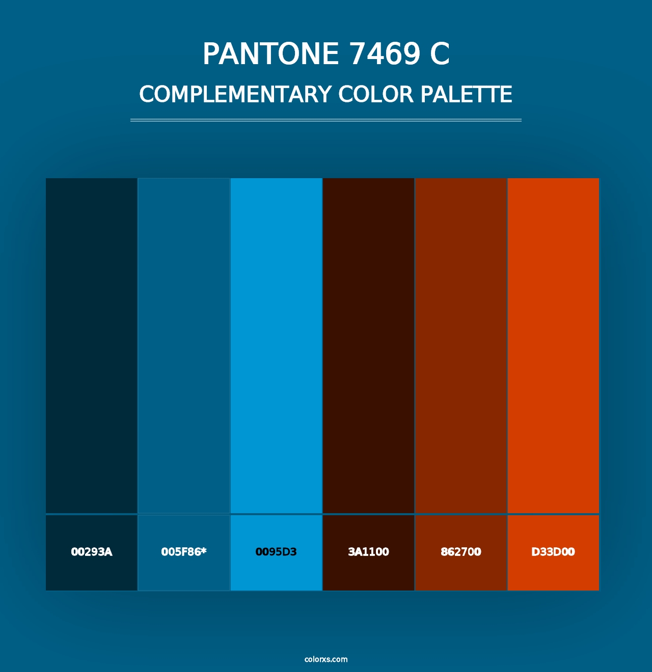 PANTONE 7469 C - Complementary Color Palette