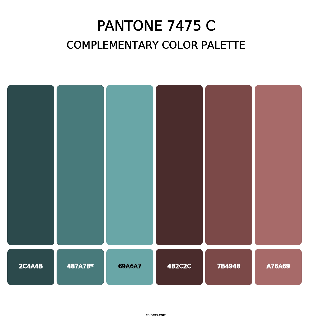 PANTONE 7475 C - Complementary Color Palette