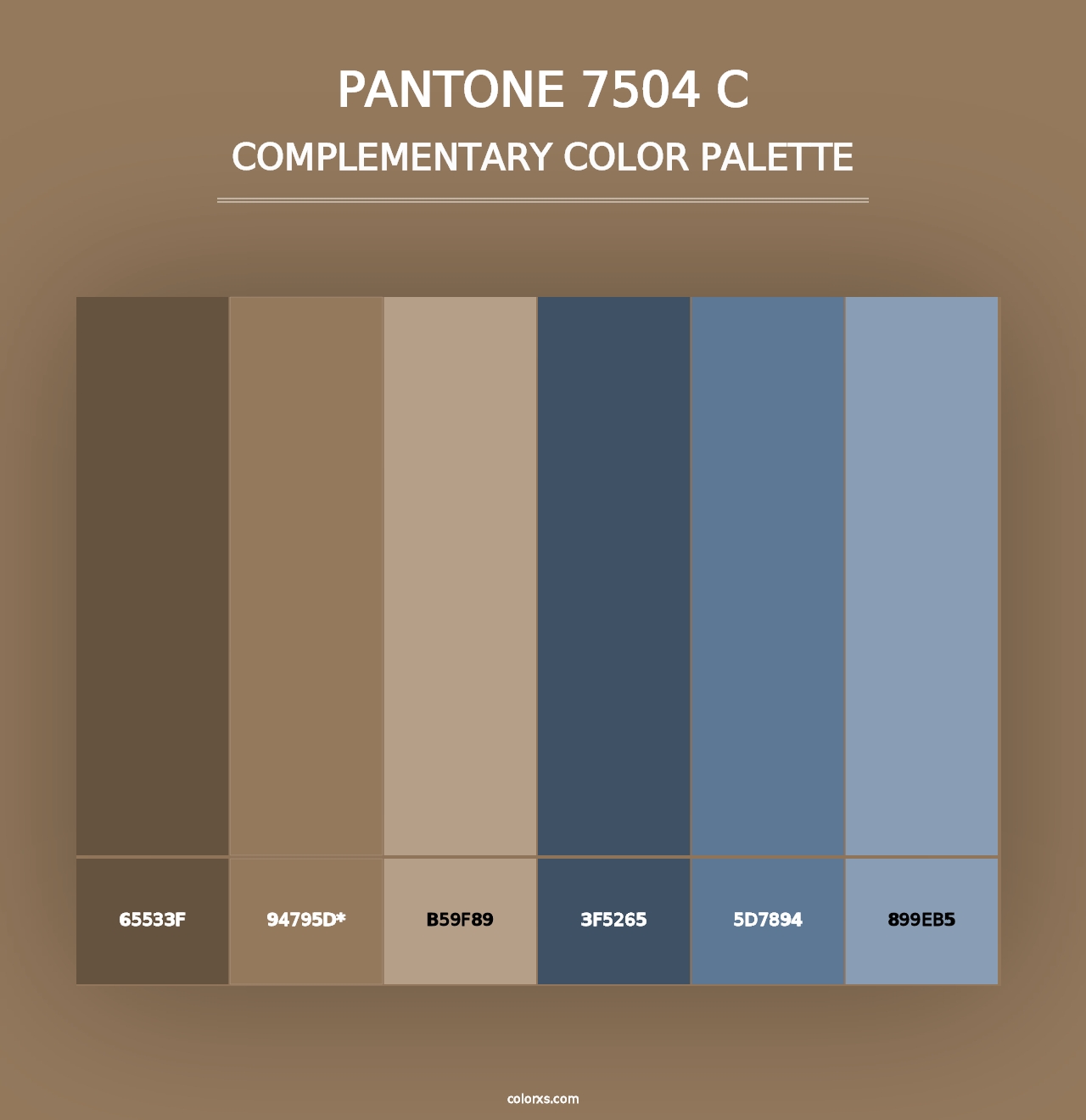 PANTONE 7504 C - Complementary Color Palette