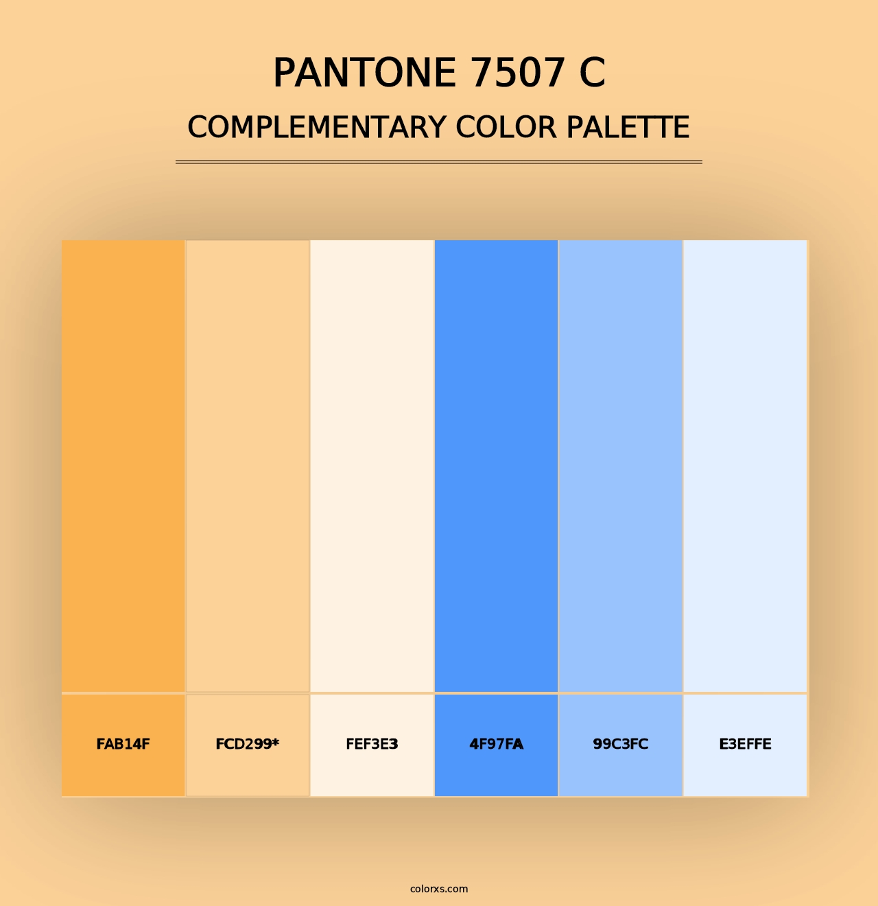 PANTONE 7507 C - Complementary Color Palette