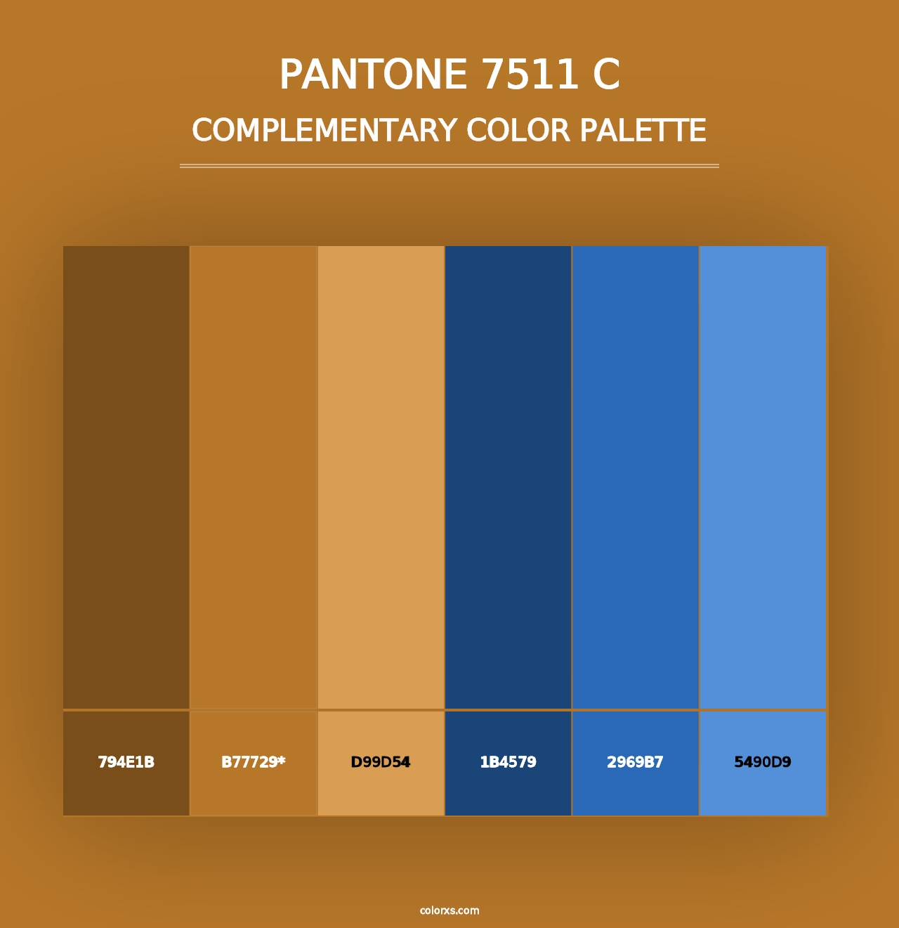 PANTONE 7511 C - Complementary Color Palette