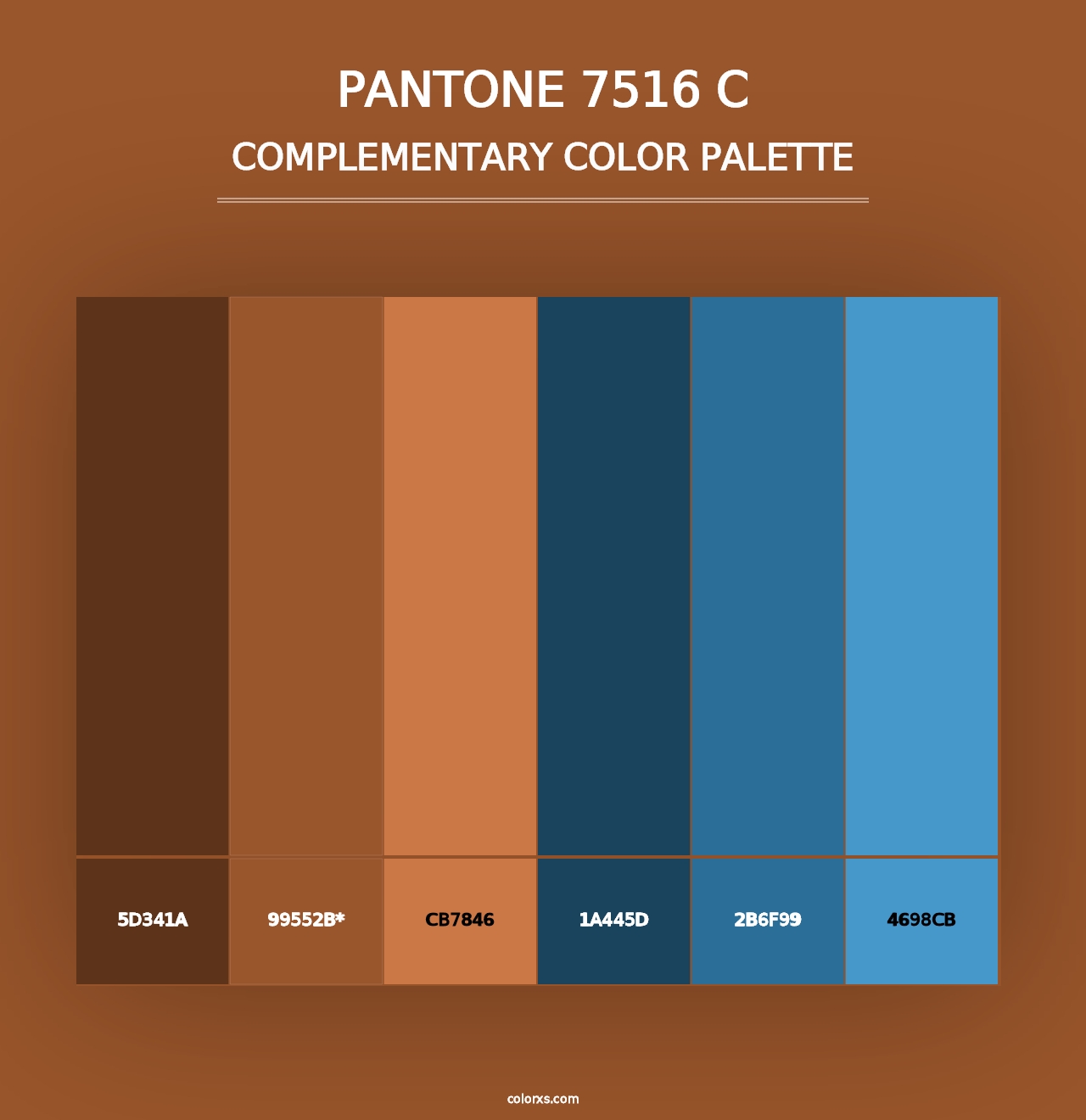 PANTONE 7516 C - Complementary Color Palette