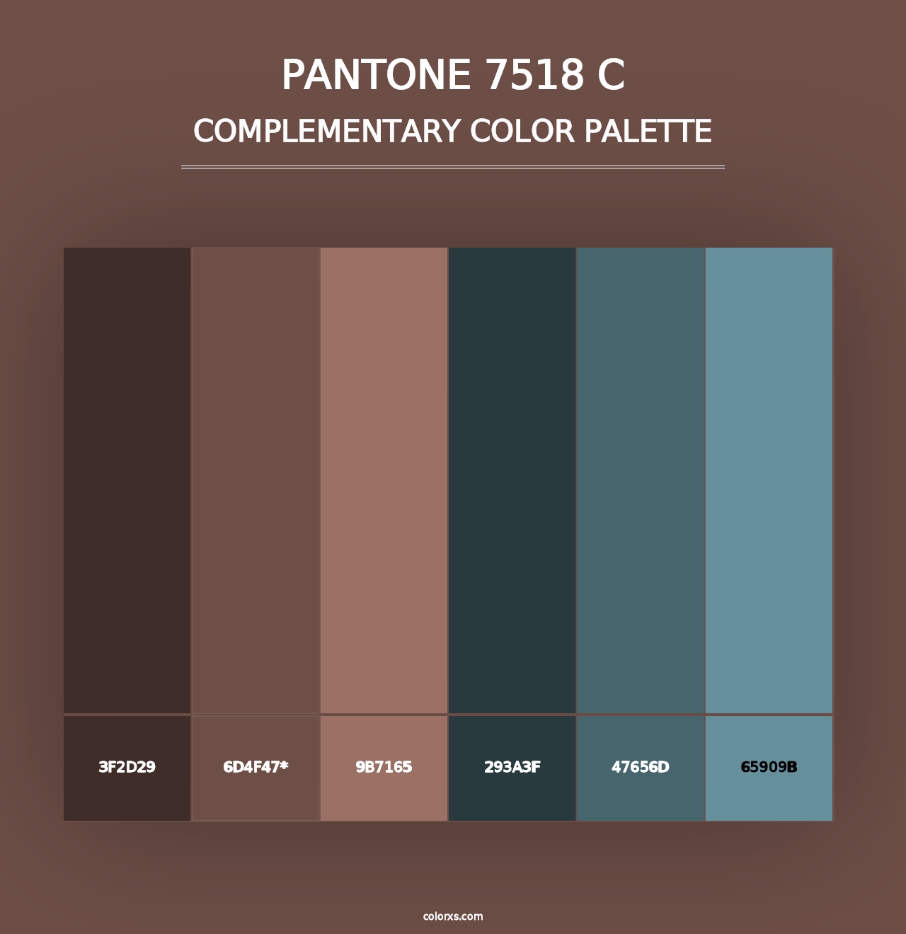 PANTONE 7518 C - Complementary Color Palette