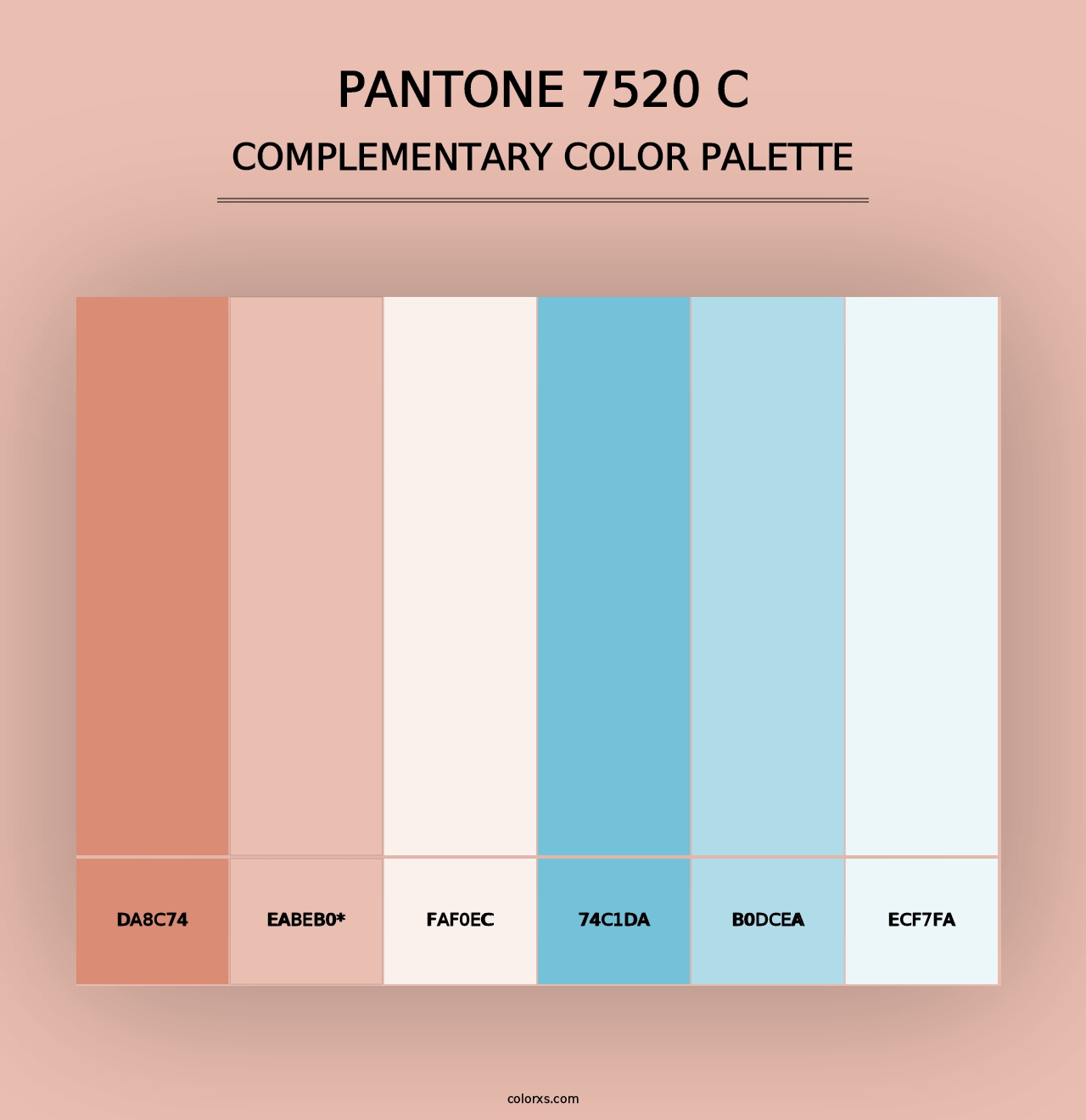 PANTONE 7520 C - Complementary Color Palette