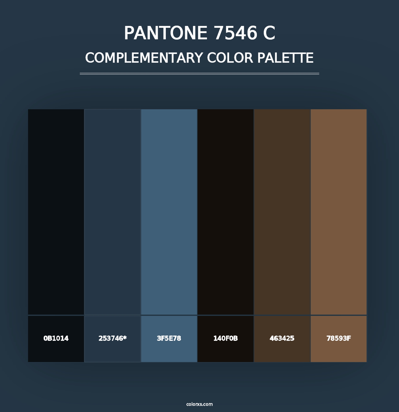 PANTONE 7546 C - Complementary Color Palette