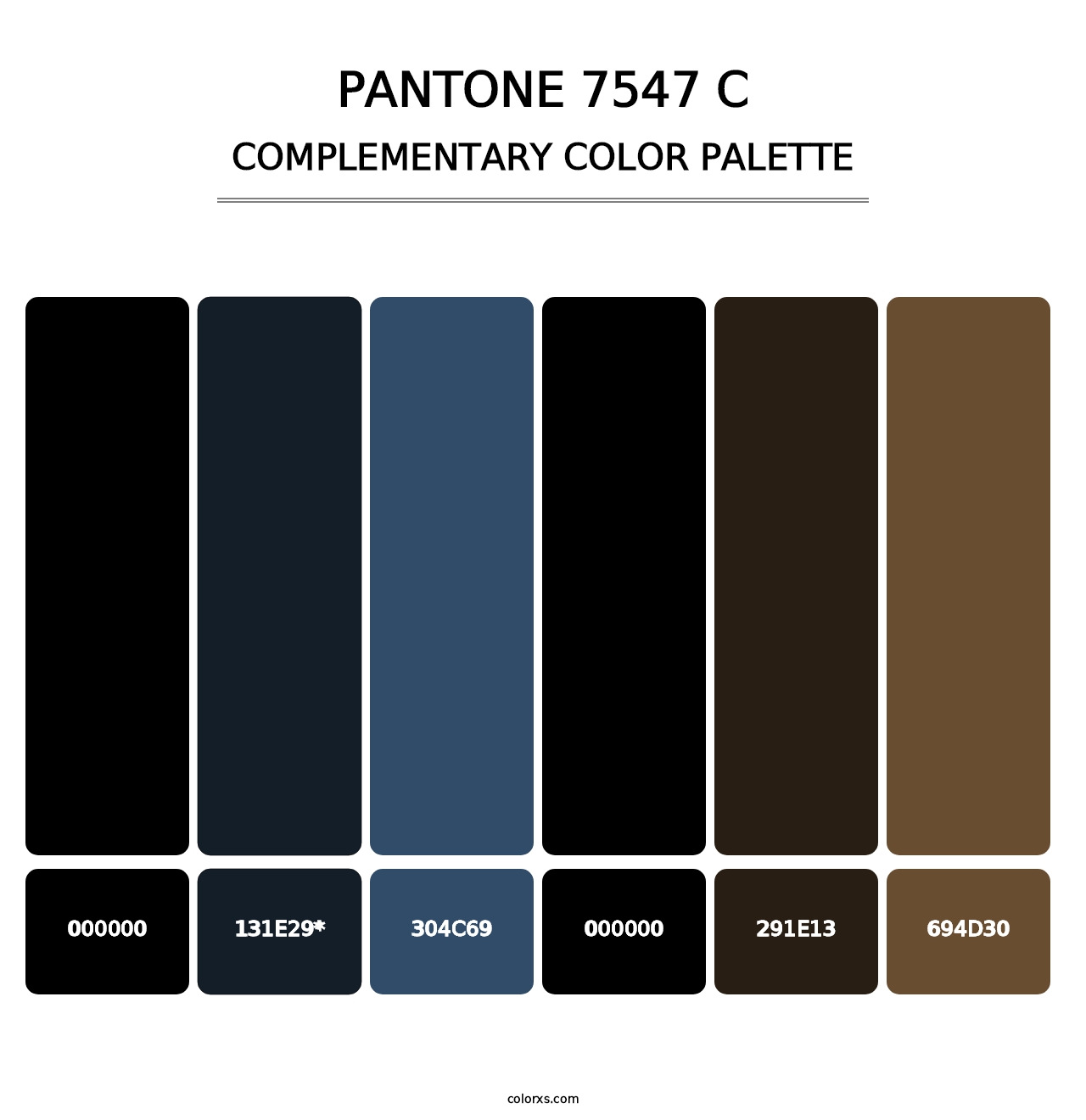 PANTONE 7547 C - Complementary Color Palette