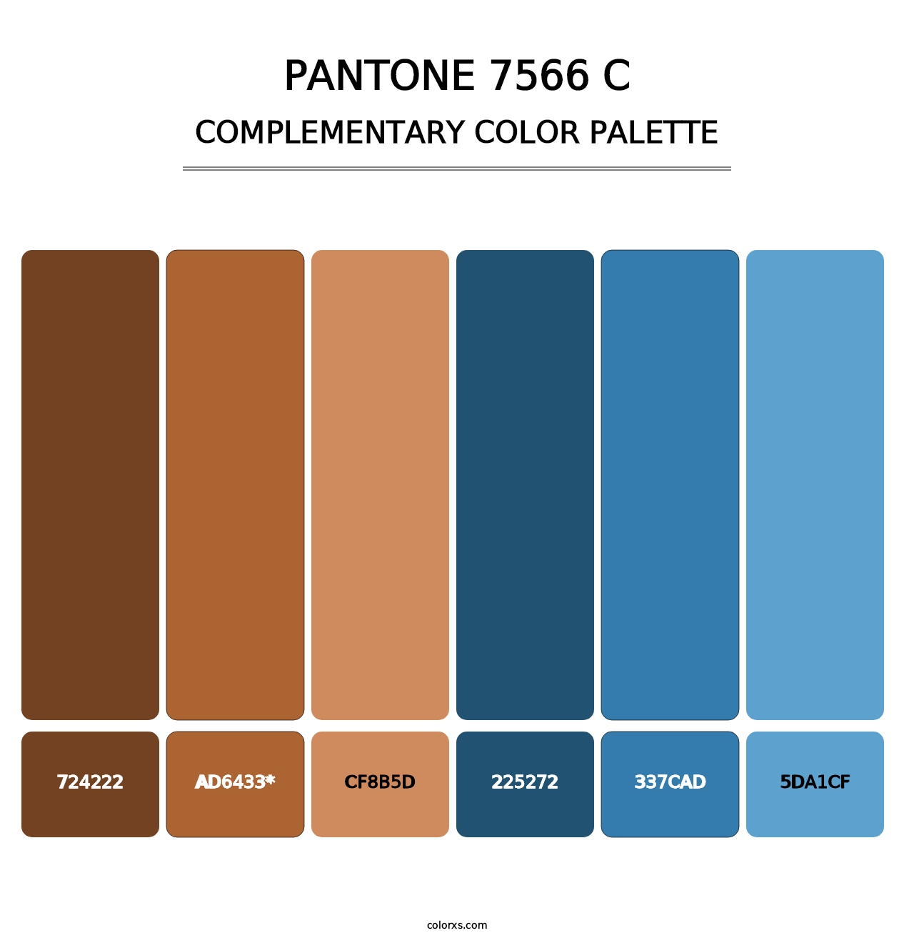 PANTONE 7566 C - Complementary Color Palette