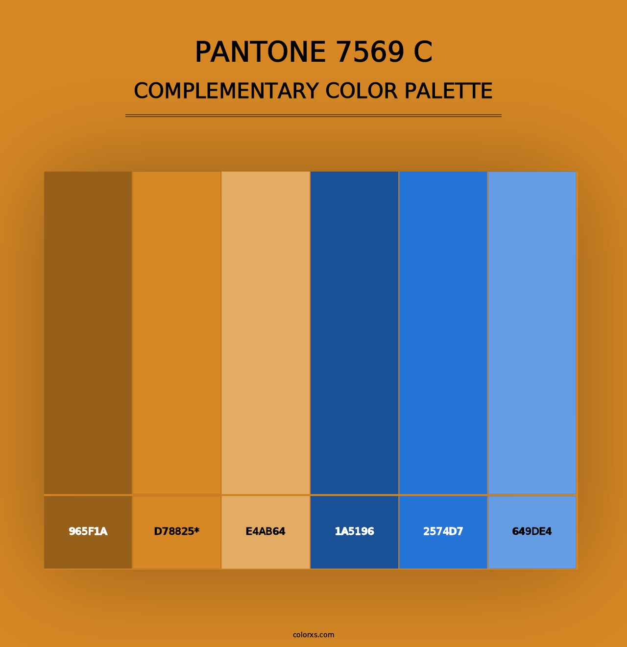 PANTONE 7569 C - Complementary Color Palette