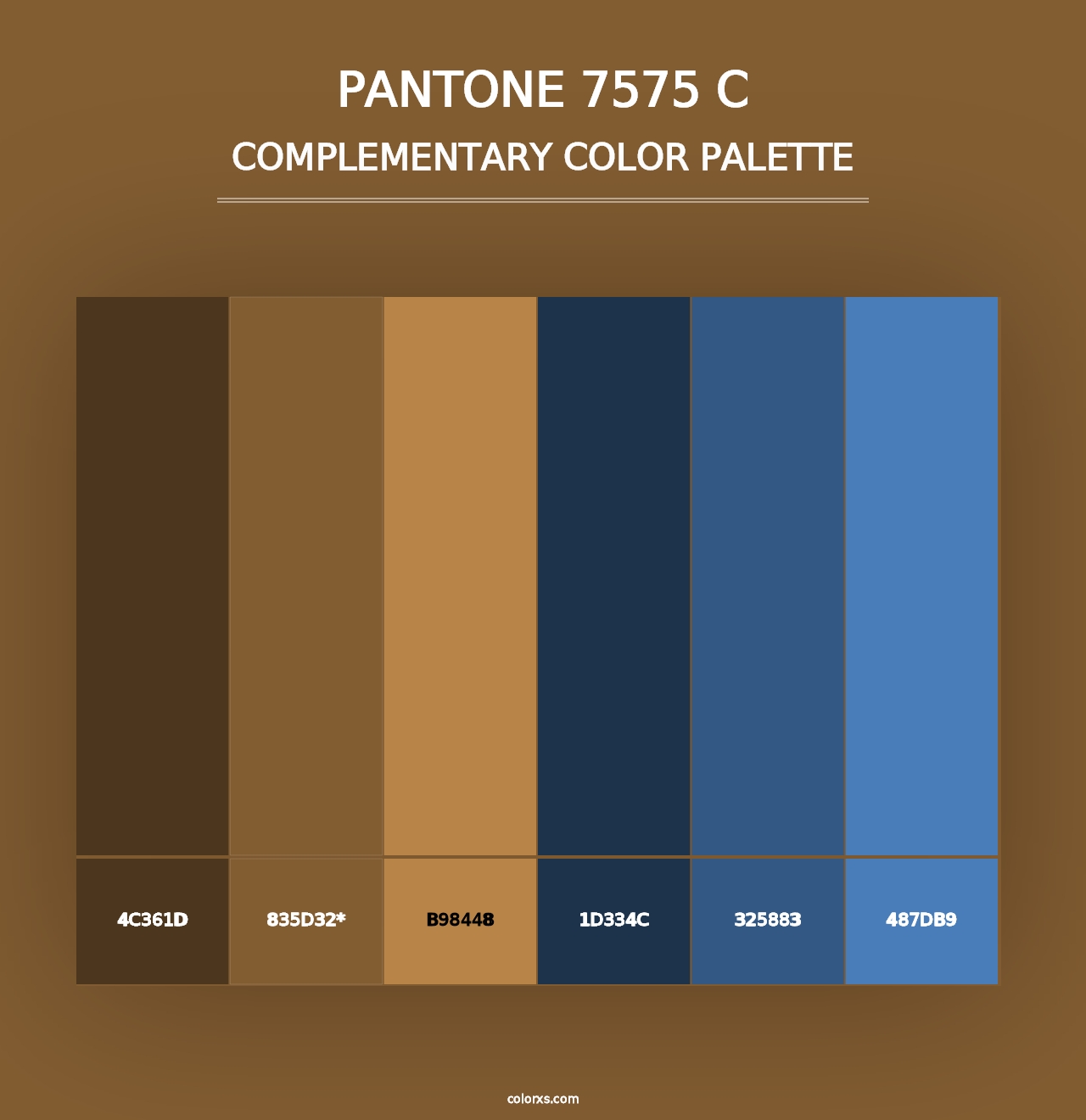 PANTONE 7575 C - Complementary Color Palette