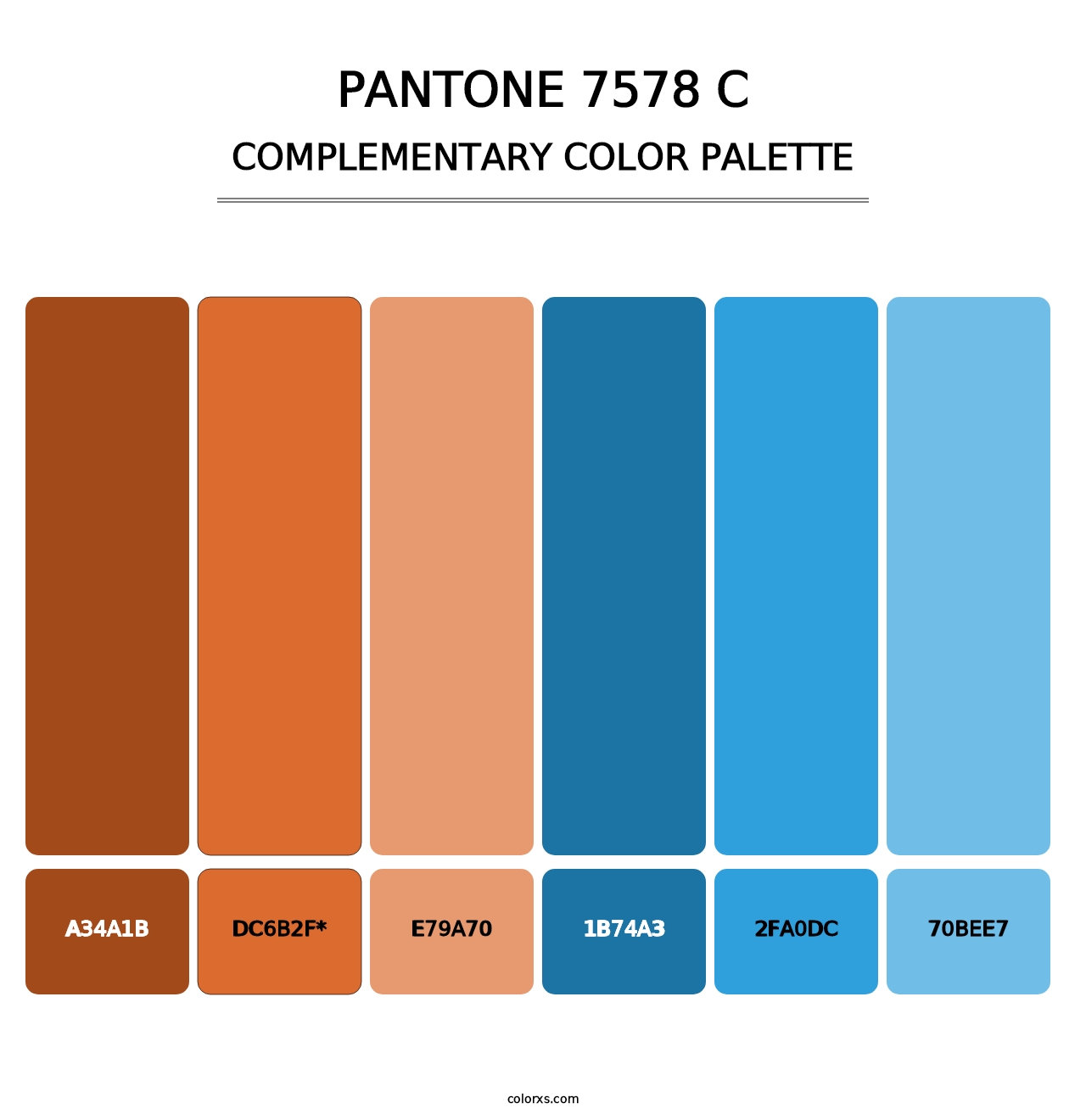 PANTONE 7578 C - Complementary Color Palette