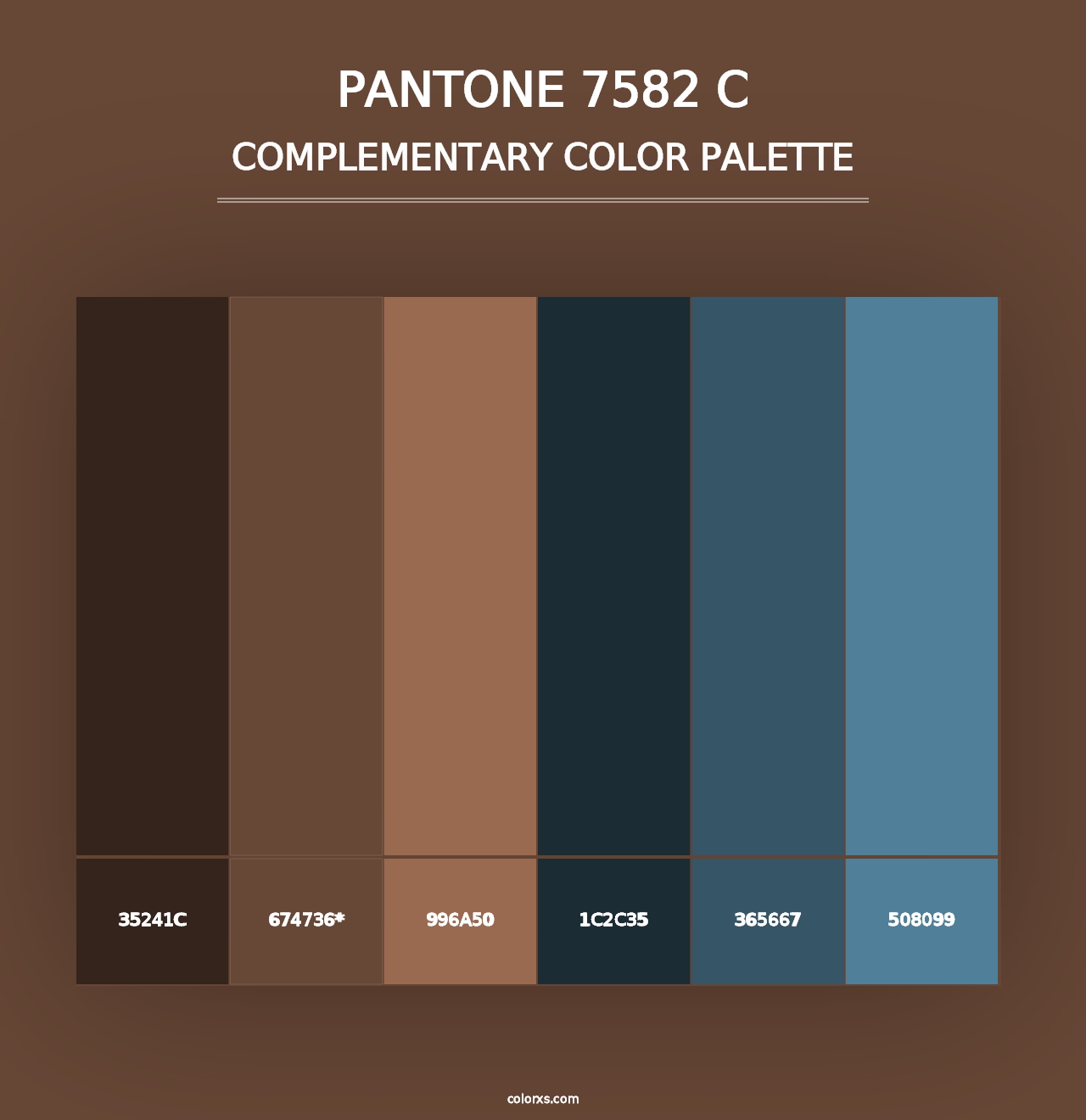 PANTONE 7582 C - Complementary Color Palette