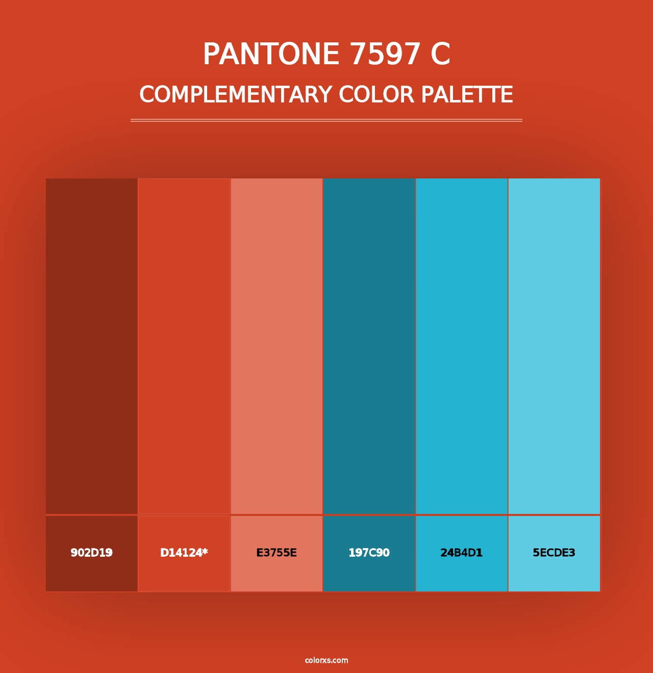 PANTONE 7597 C - Complementary Color Palette