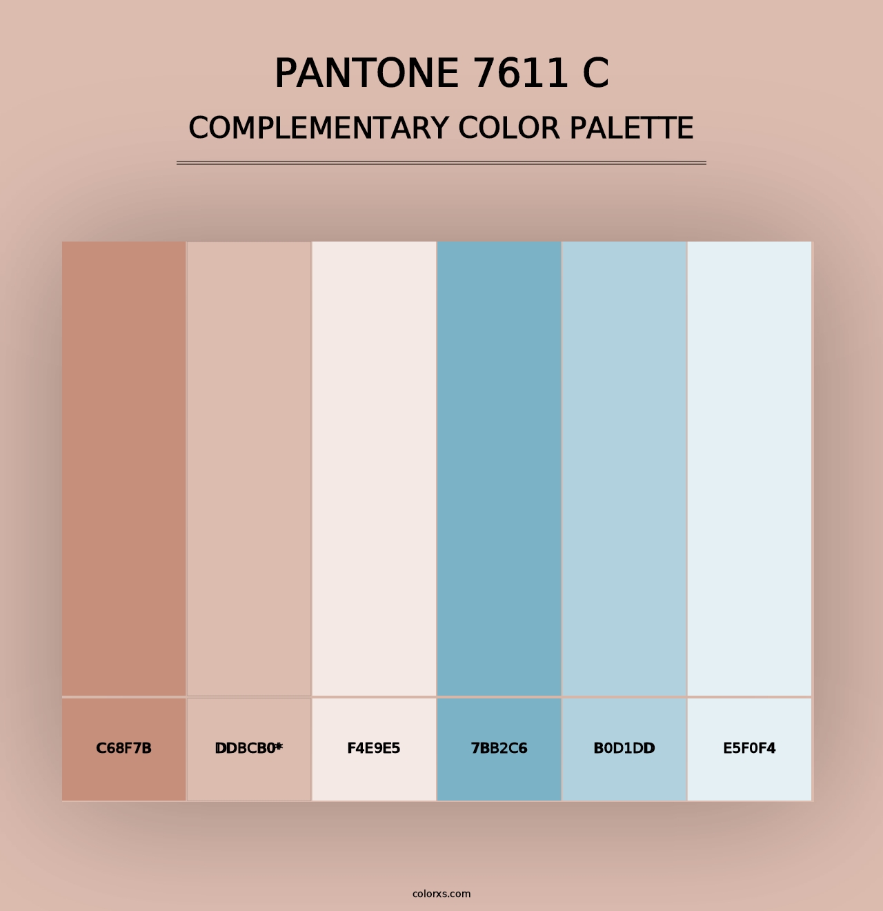 PANTONE 7611 C - Complementary Color Palette