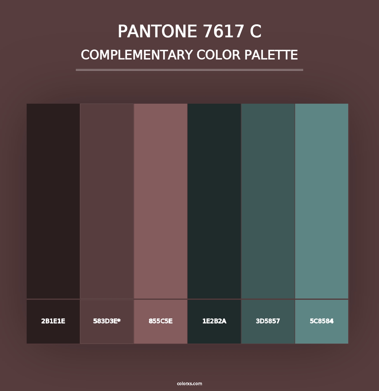 PANTONE 7617 C - Complementary Color Palette