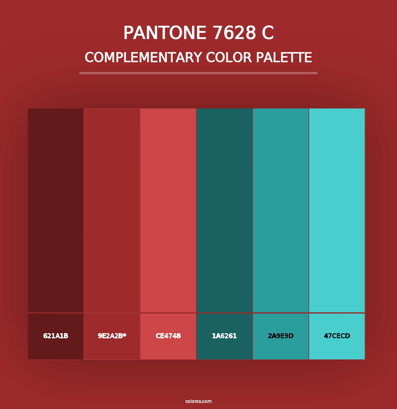 PANTONE 7628 C - Complementary Color Palette