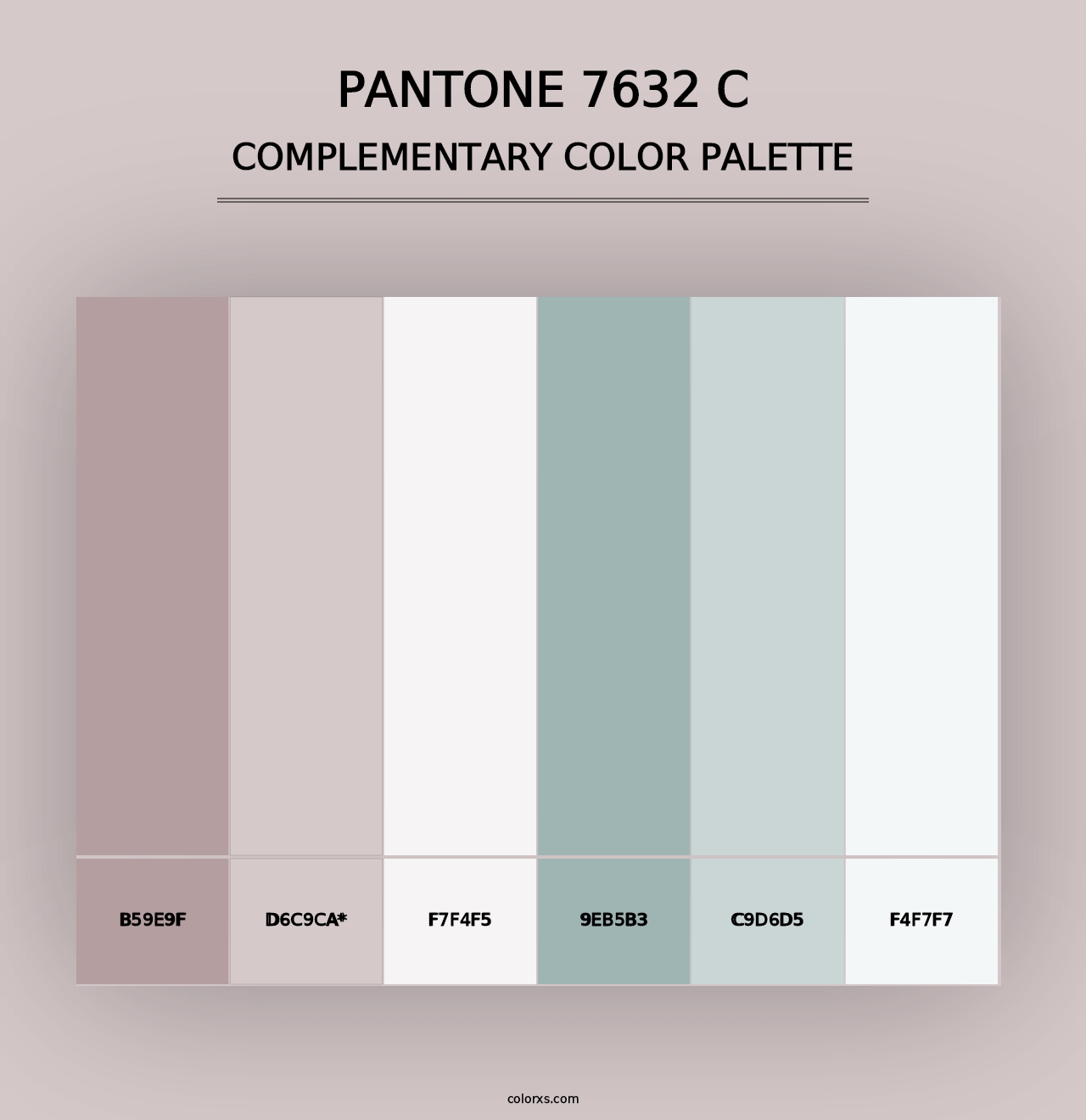 PANTONE 7632 C - Complementary Color Palette