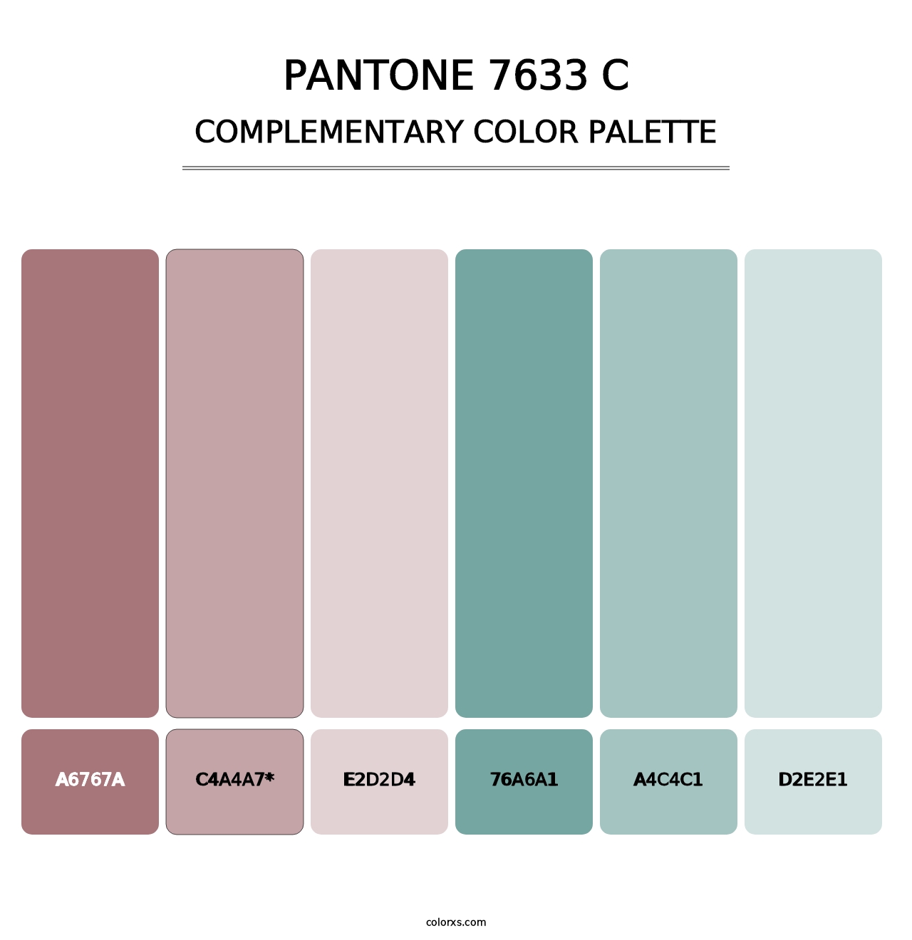 PANTONE 7633 C - Complementary Color Palette