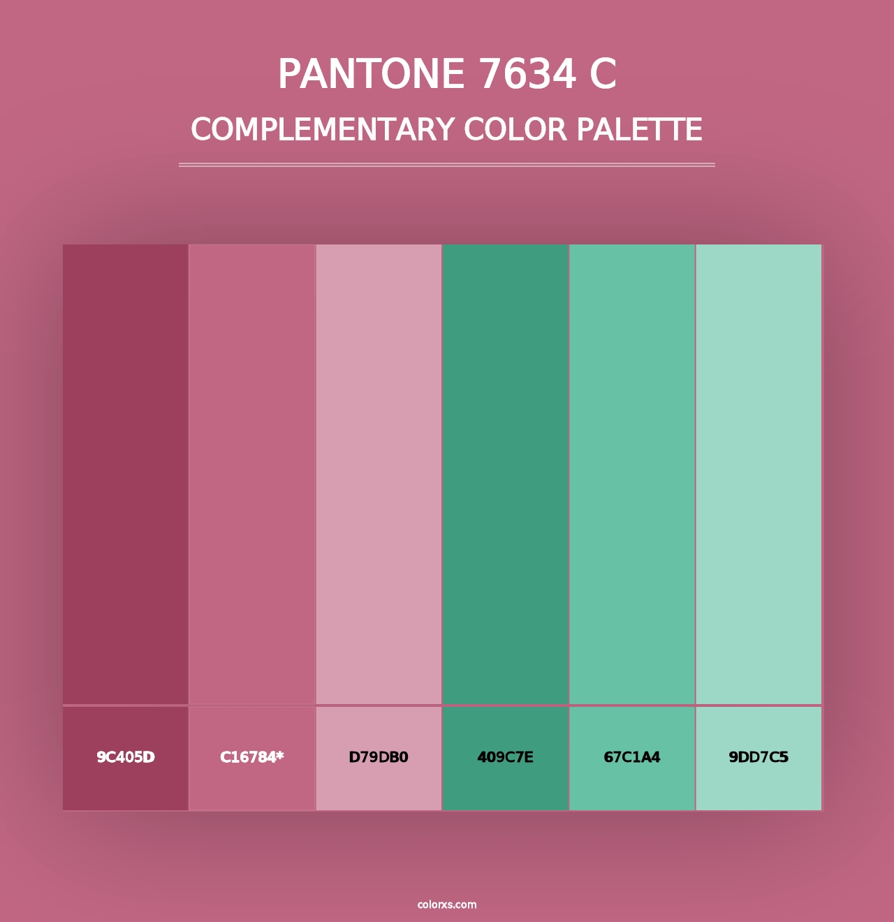 PANTONE 7634 C - Complementary Color Palette