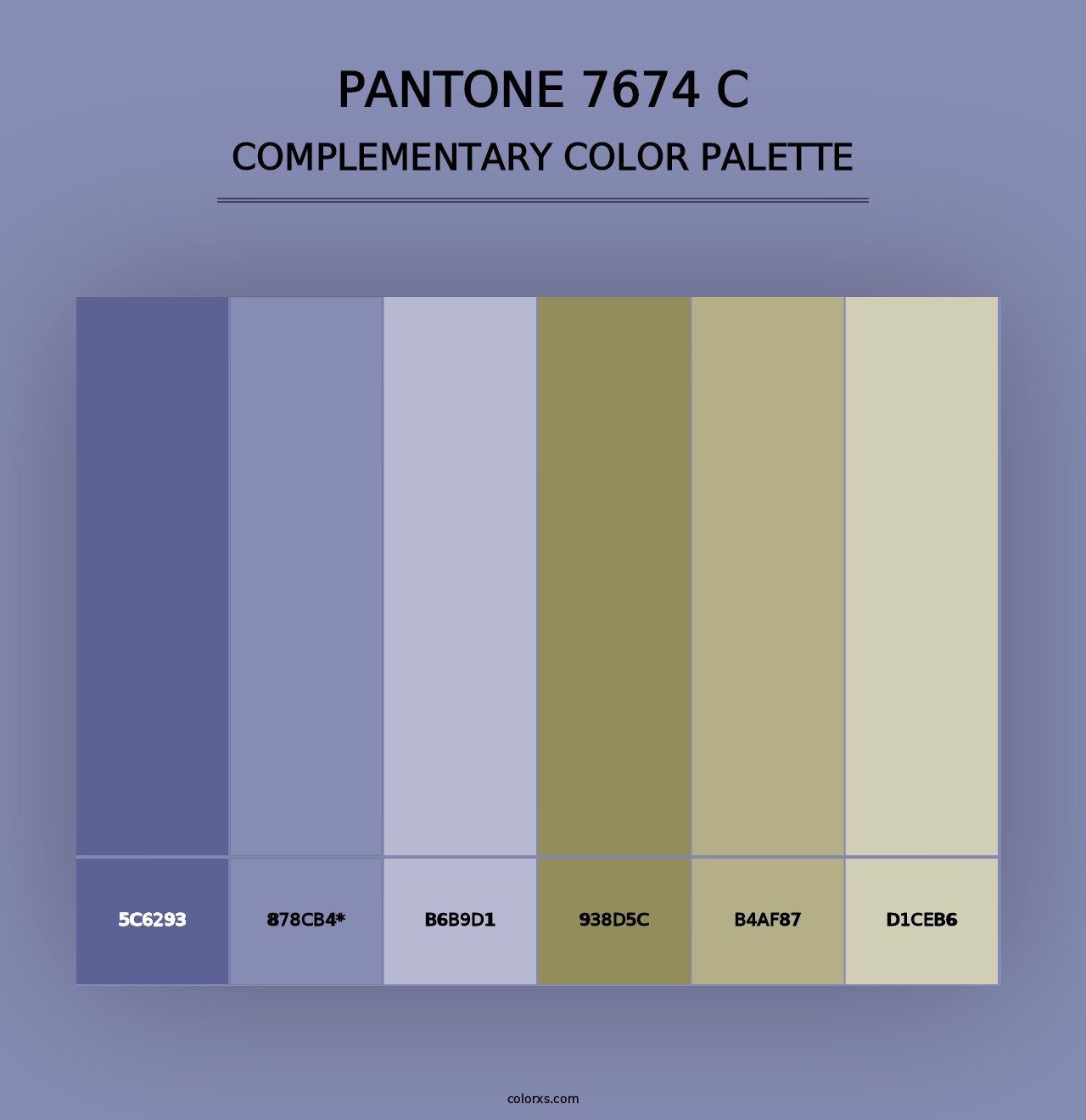 PANTONE 7674 C - Complementary Color Palette