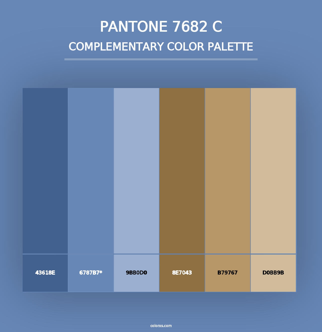 PANTONE 7682 C - Complementary Color Palette