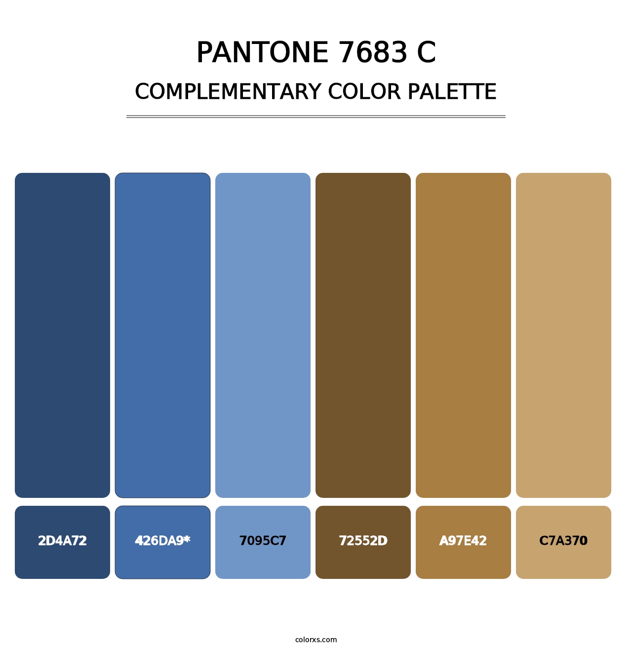 PANTONE 7683 C - Complementary Color Palette