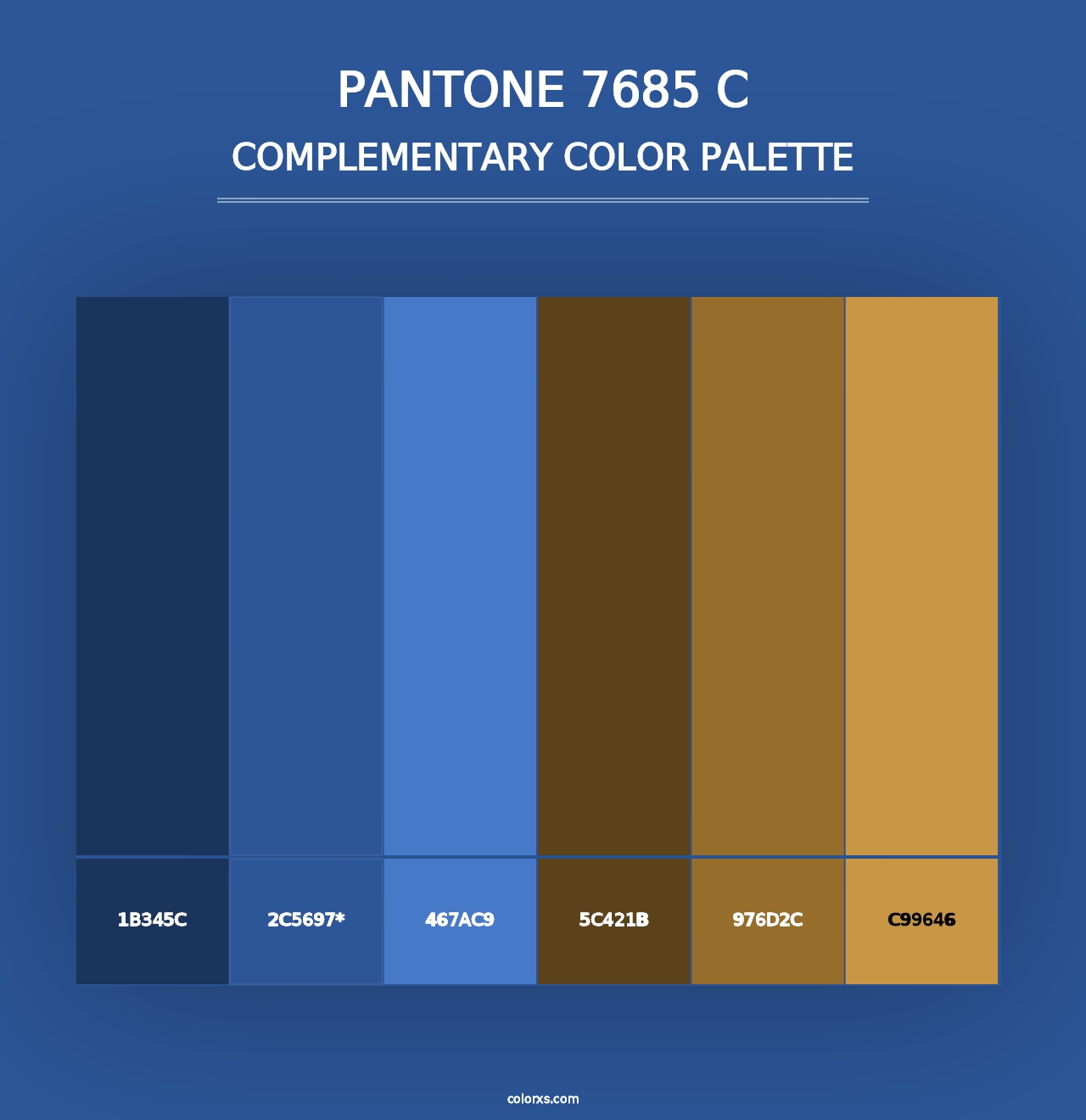 PANTONE 7685 C - Complementary Color Palette