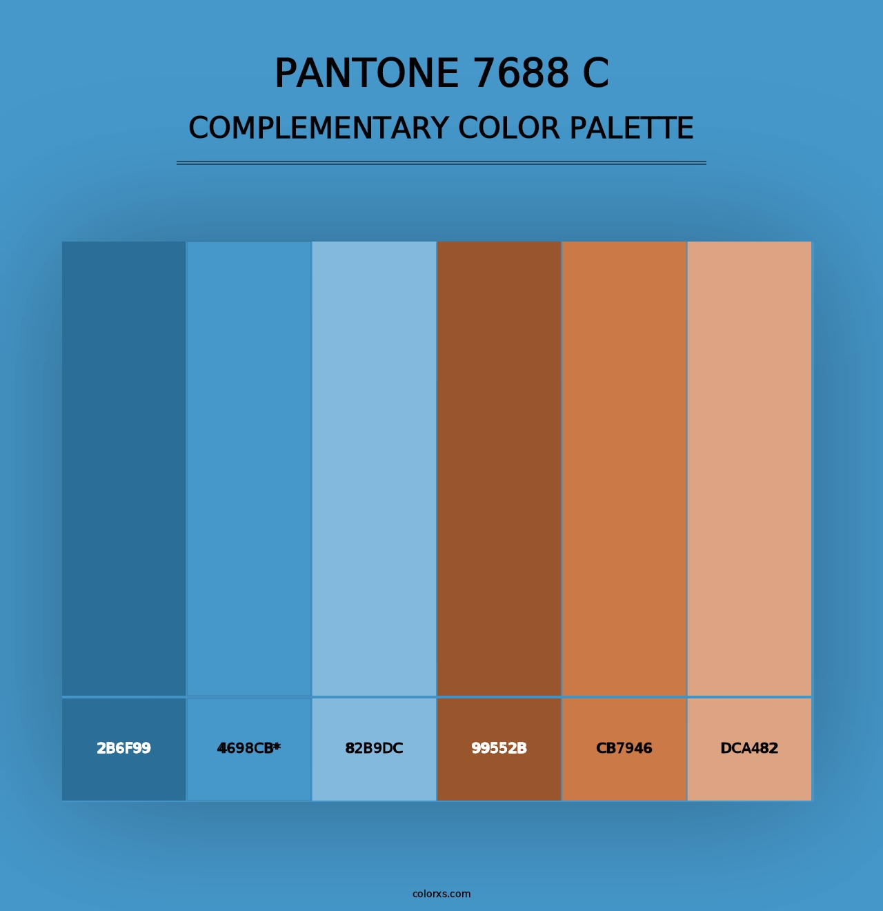 PANTONE 7688 C - Complementary Color Palette