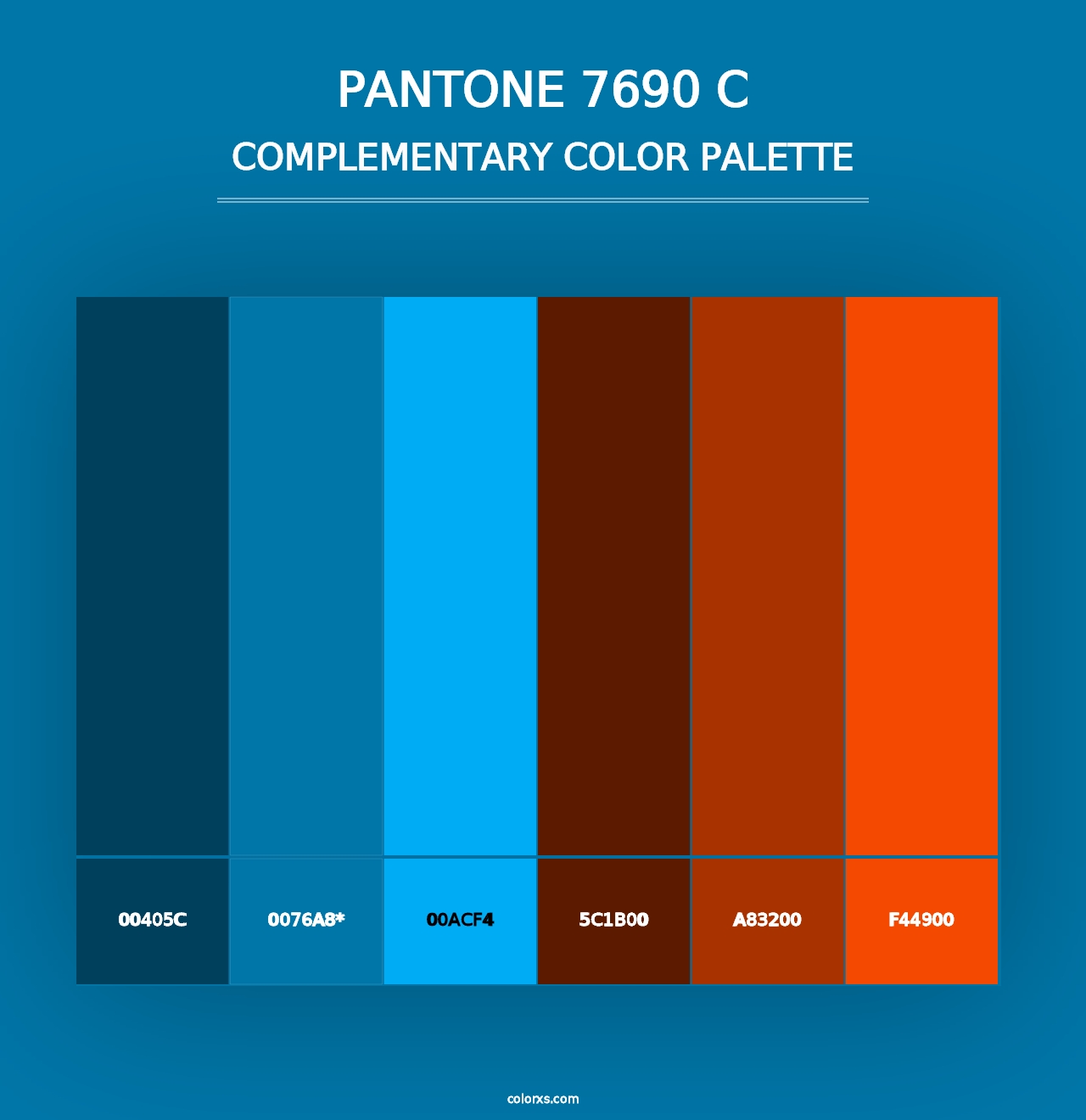 PANTONE 7690 C - Complementary Color Palette