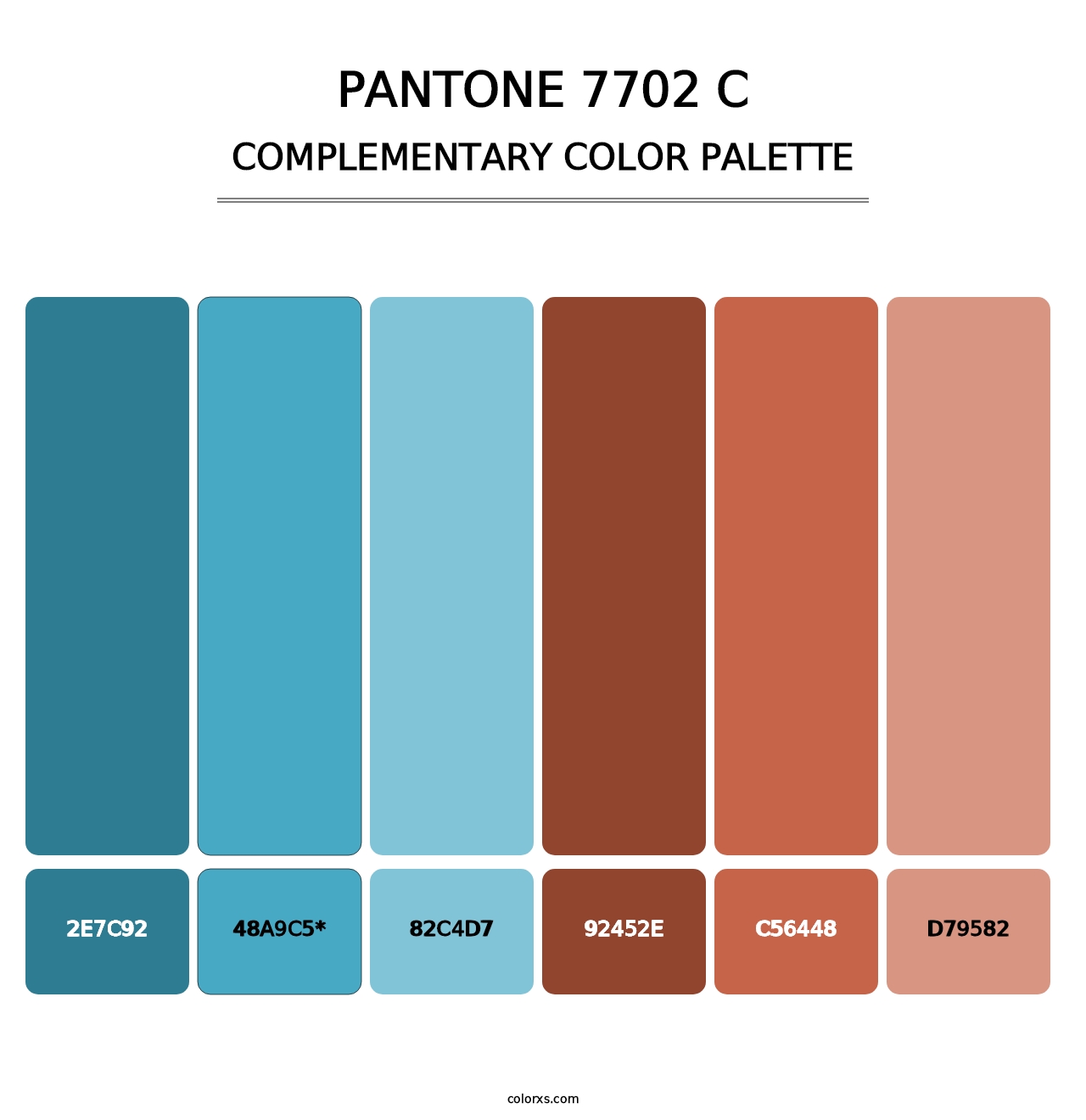 PANTONE 7702 C - Complementary Color Palette