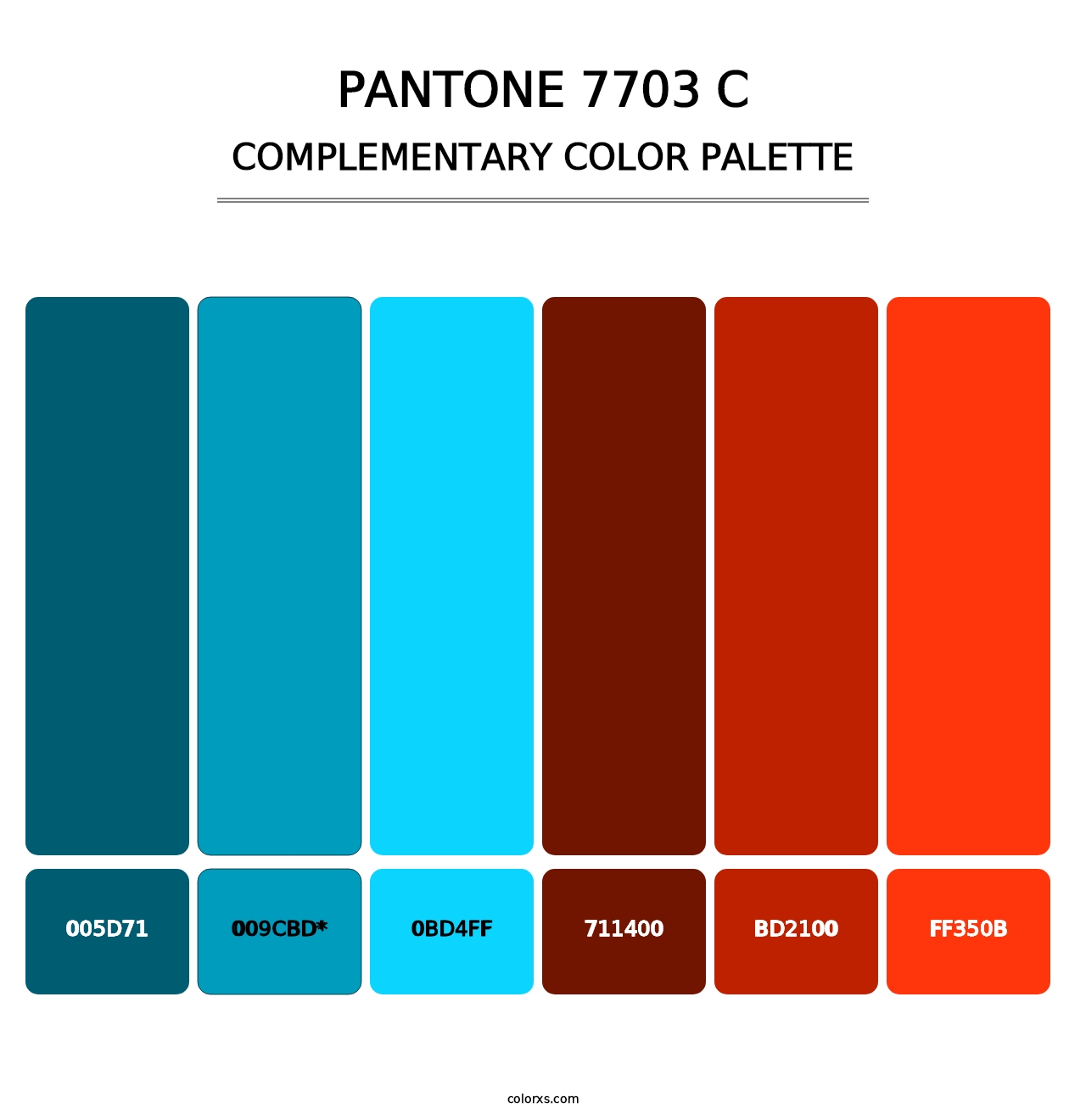 PANTONE 7703 C - Complementary Color Palette