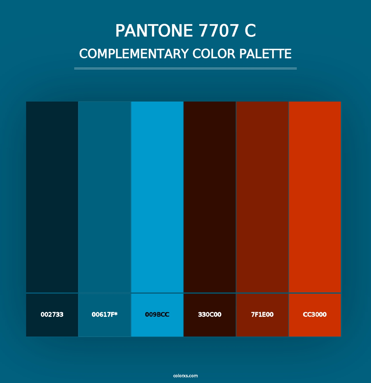 PANTONE 7707 C - Complementary Color Palette