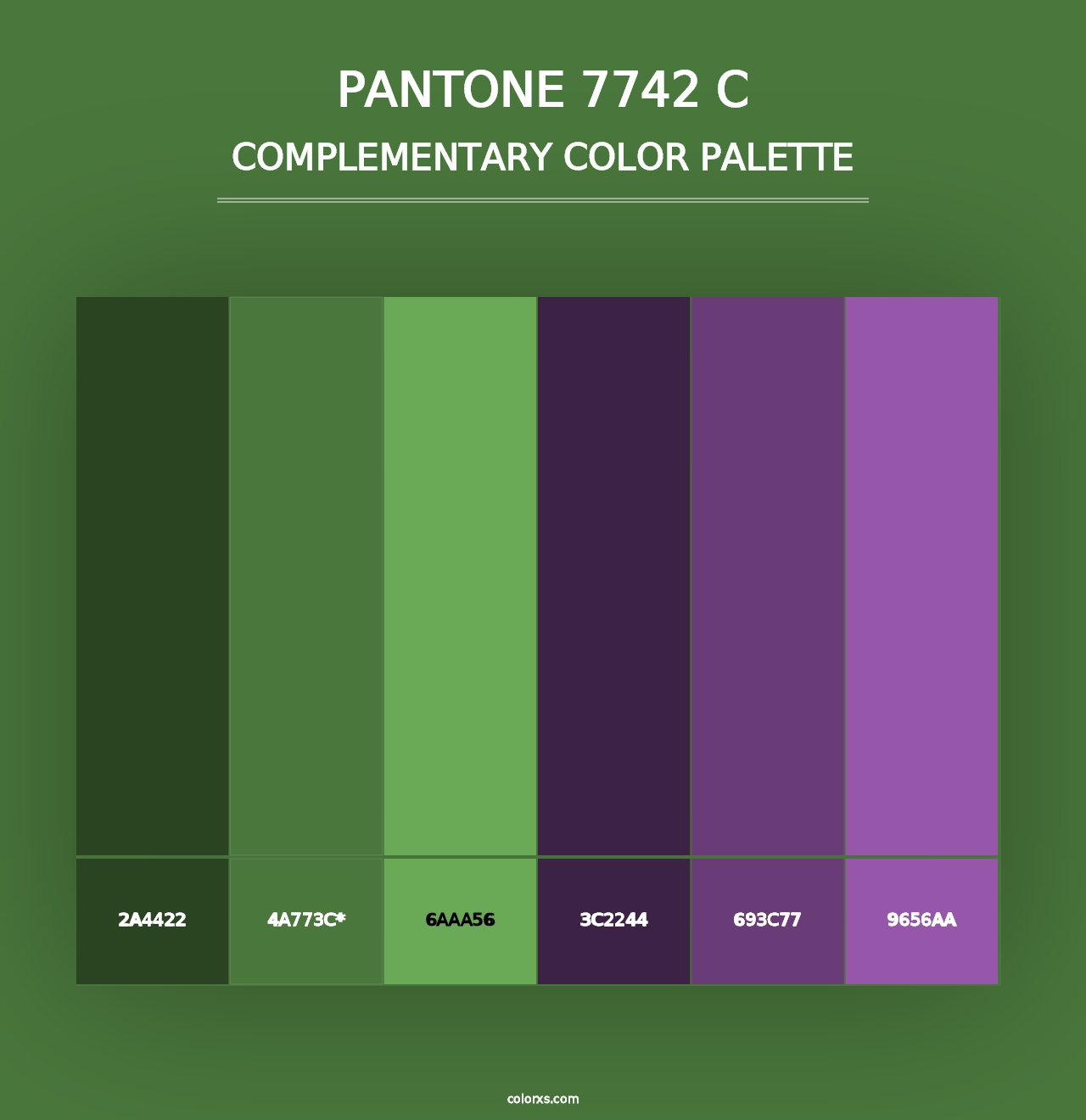 PANTONE 7742 C - Complementary Color Palette