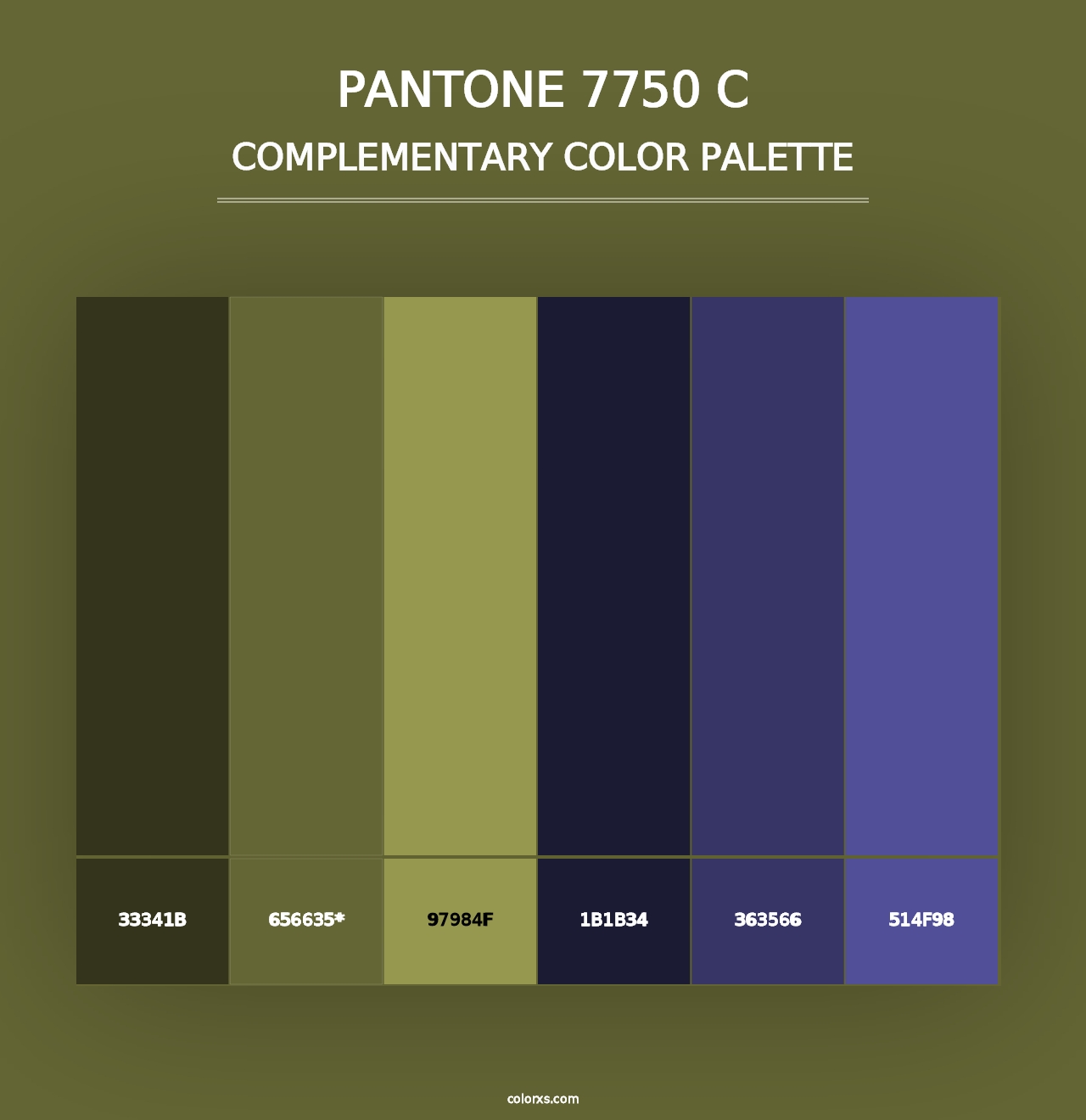 PANTONE 7750 C - Complementary Color Palette