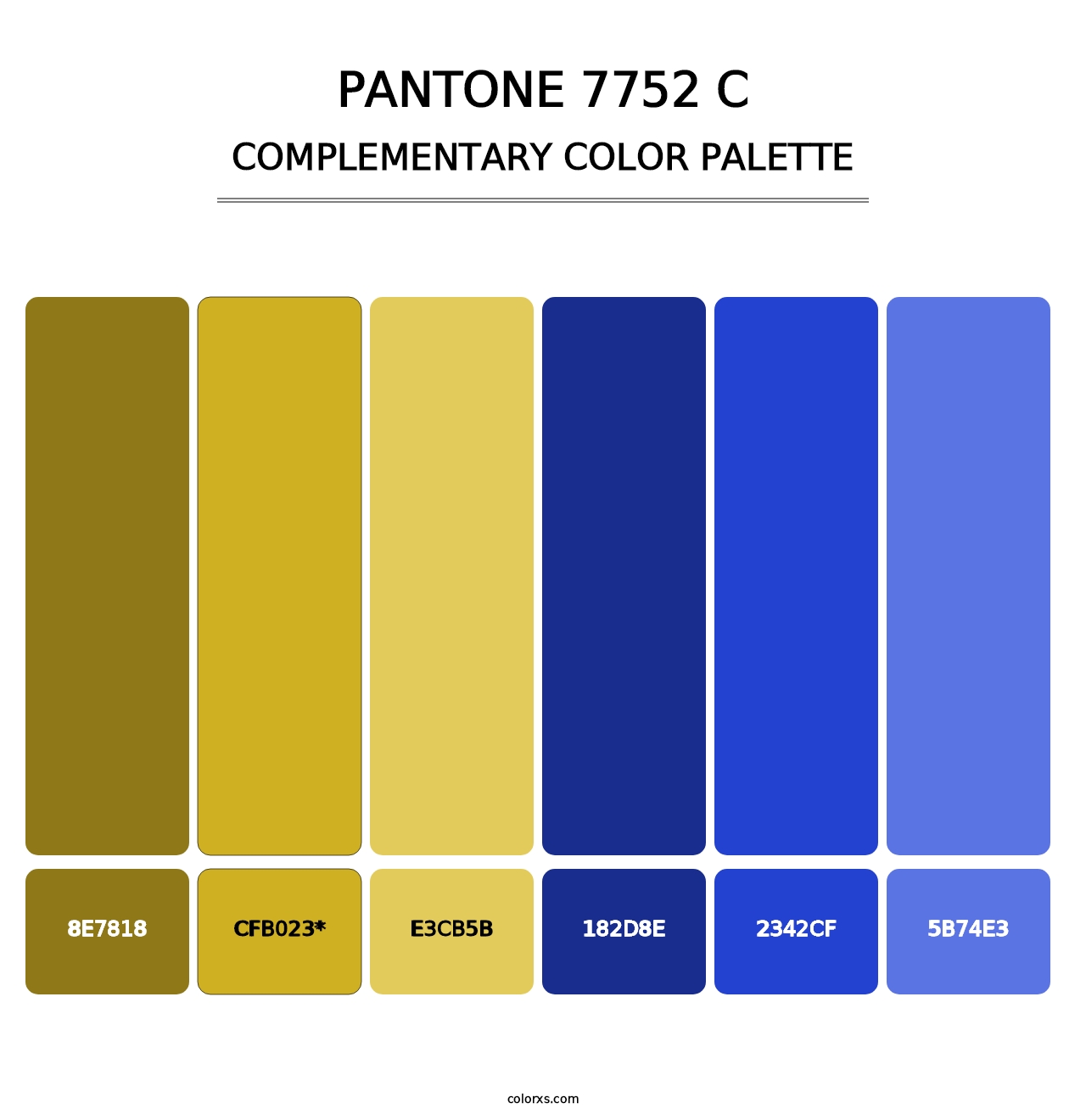 PANTONE 7752 C - Complementary Color Palette