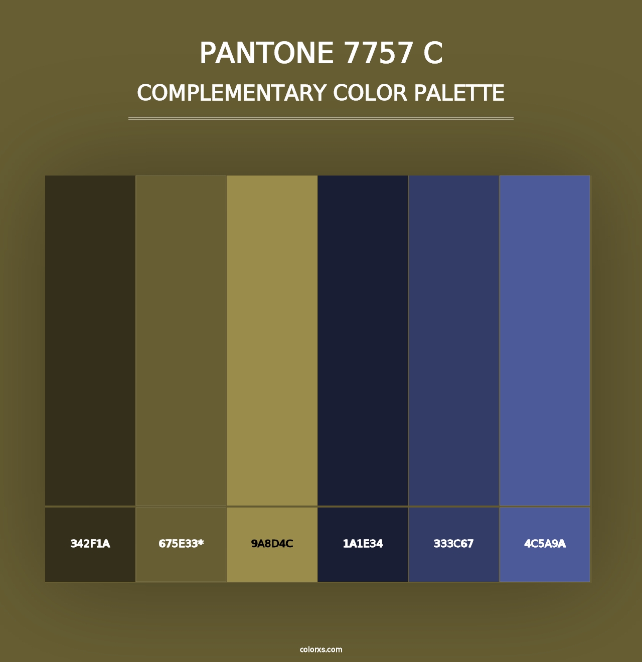 PANTONE 7757 C - Complementary Color Palette