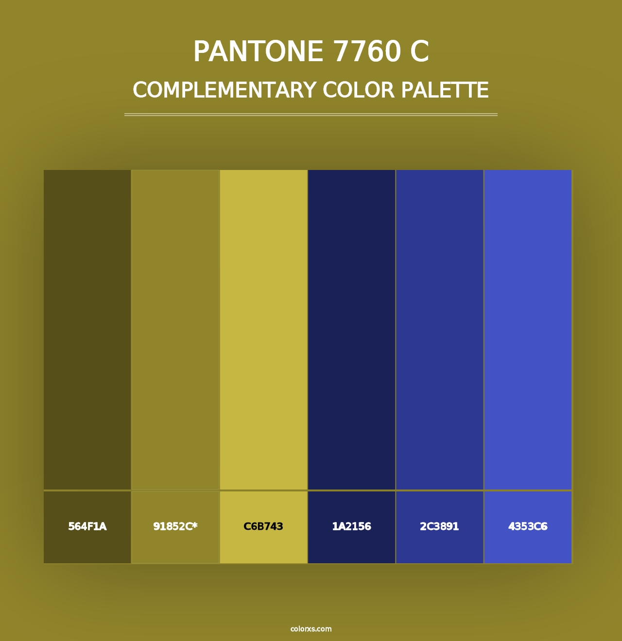 PANTONE 7760 C - Complementary Color Palette