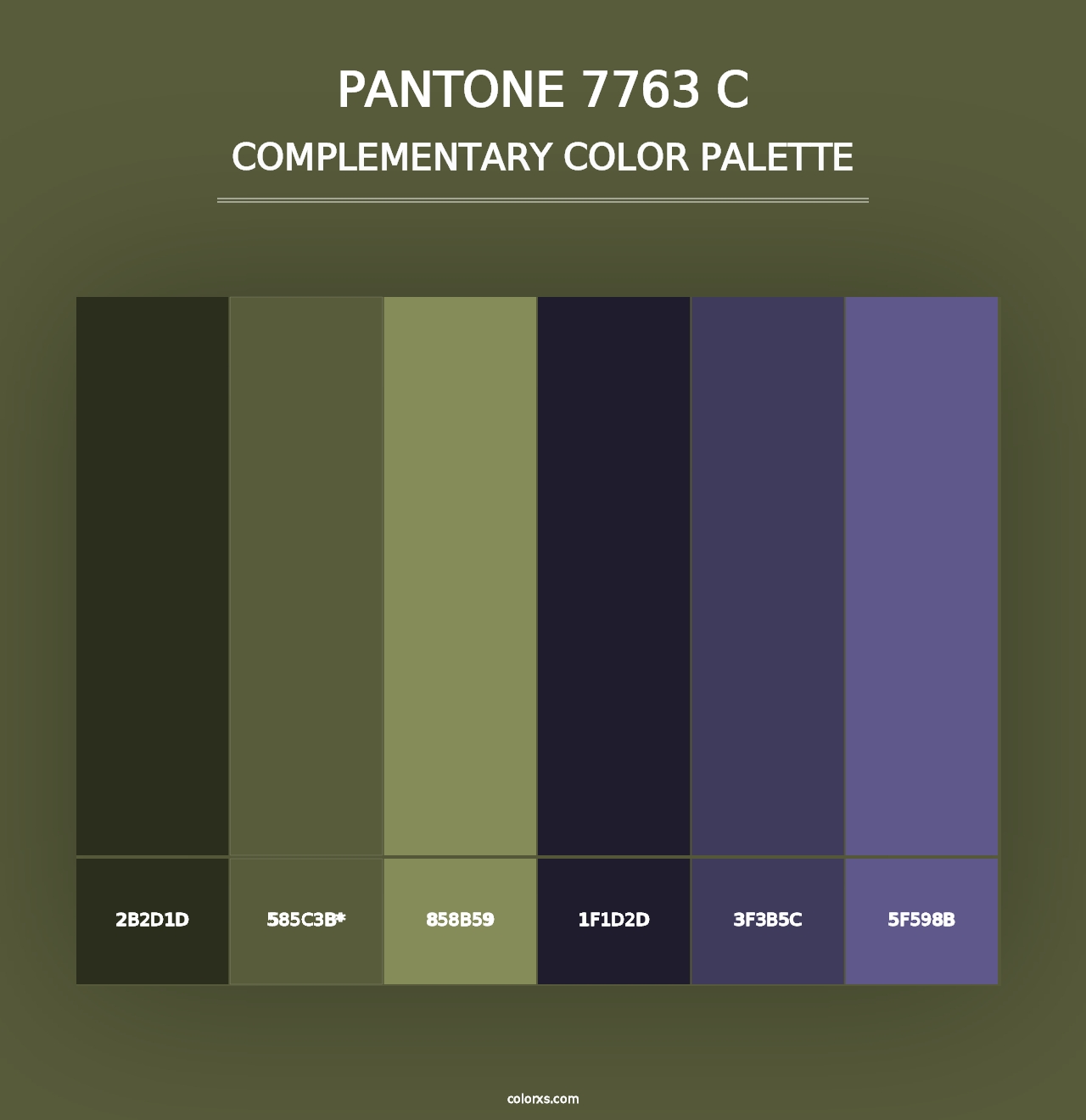 PANTONE 7763 C - Complementary Color Palette