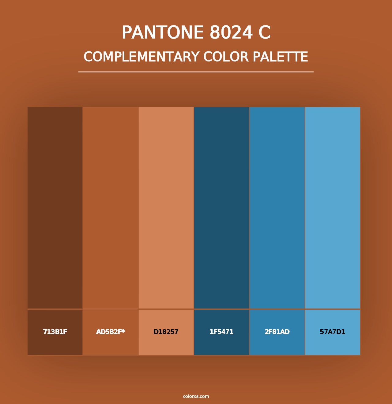 PANTONE 8024 C - Complementary Color Palette