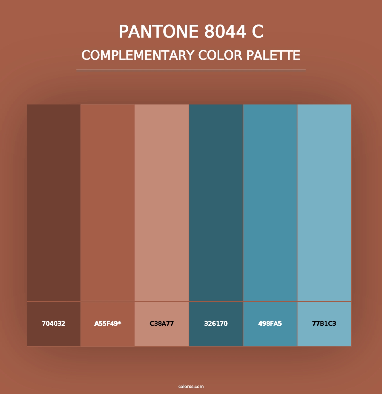 PANTONE 8044 C - Complementary Color Palette